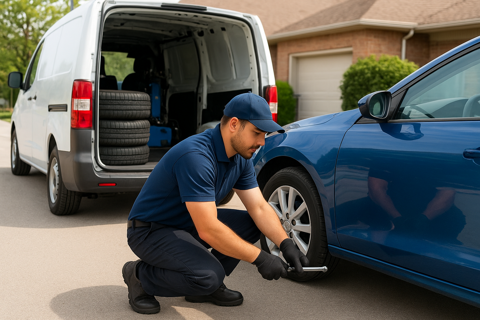 How mobile tire installation service works