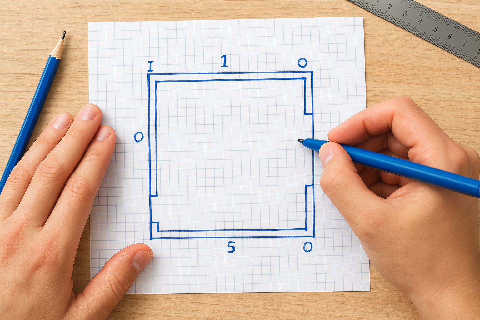 Step 1. Sketch your room and mark every corner