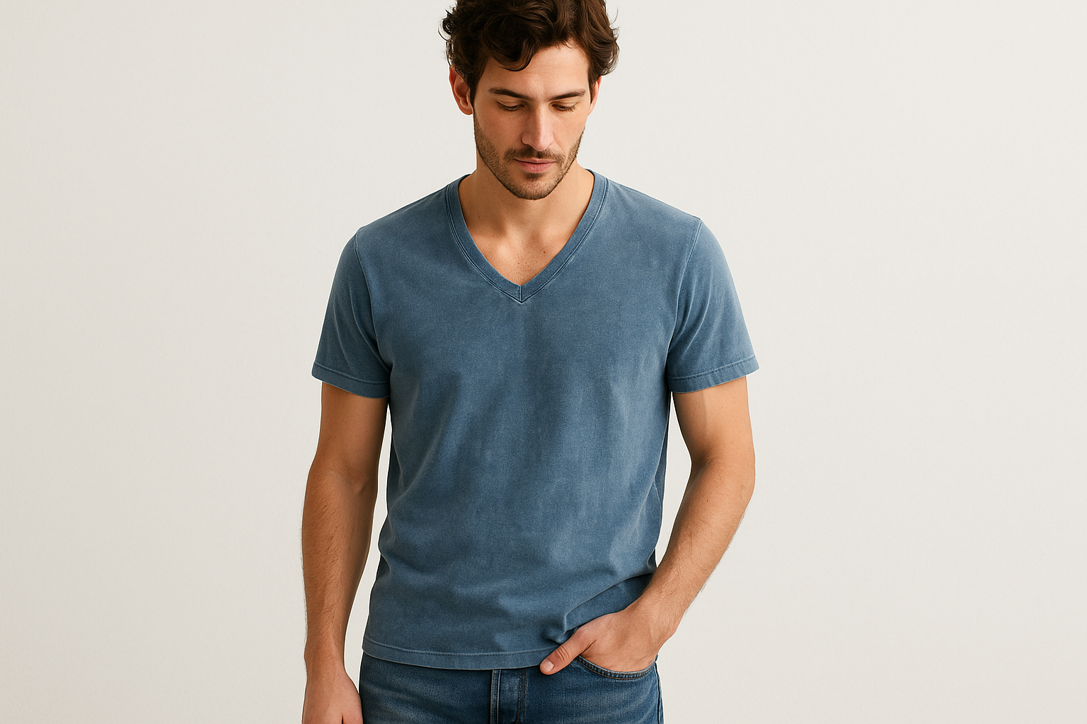 4. Cotton Citizen Classic V-Neck Tee