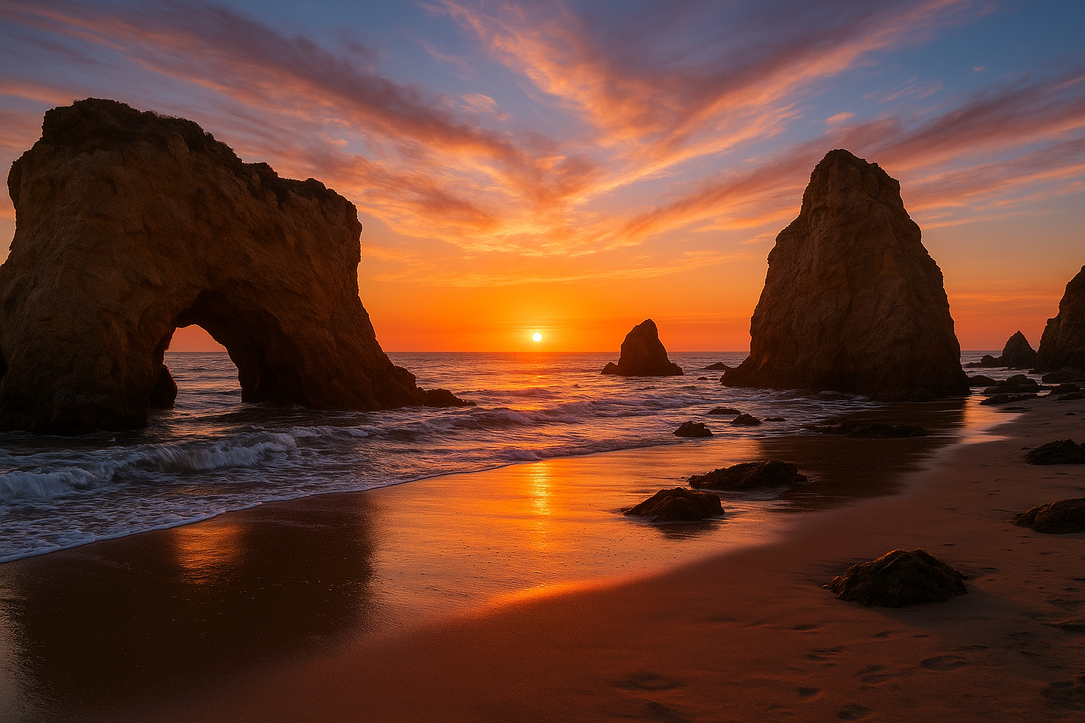2. Watch the sunset at El Matador State Beach