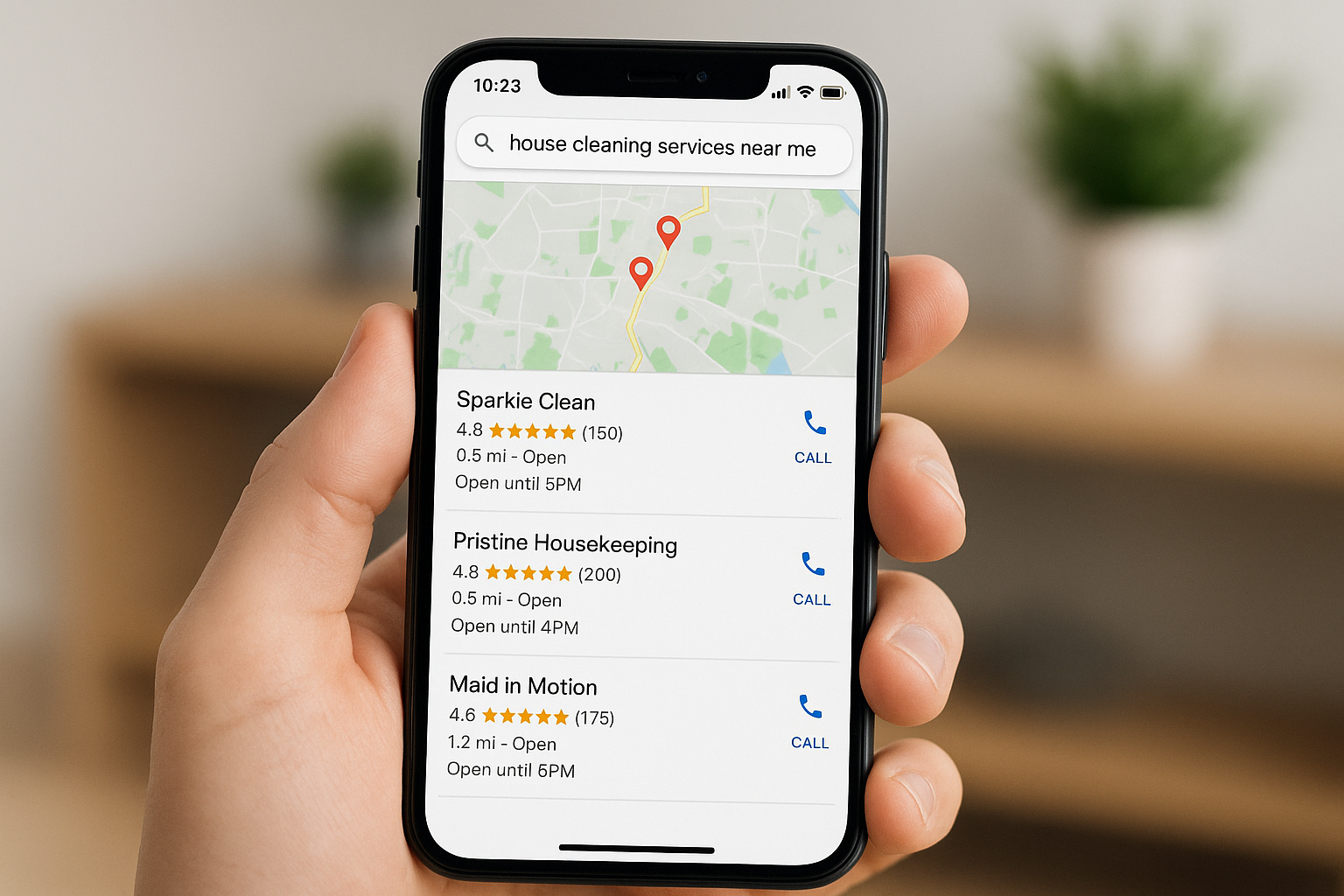 3. Search Google Maps and local business listings