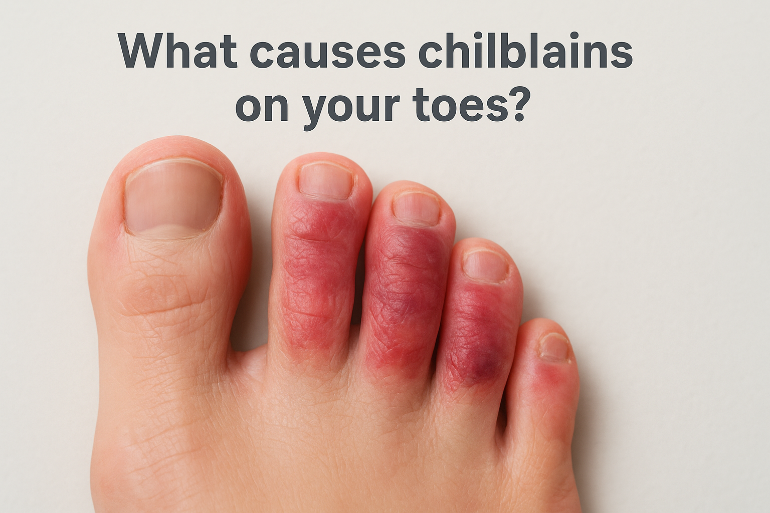 What causes chilblains on your toes?
