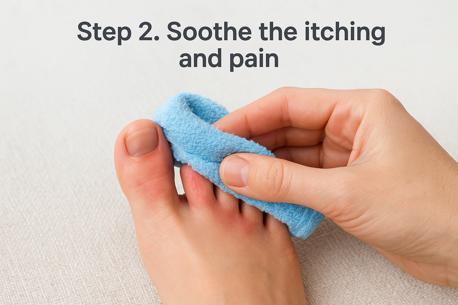 Step 2. Soothe the itching and pain