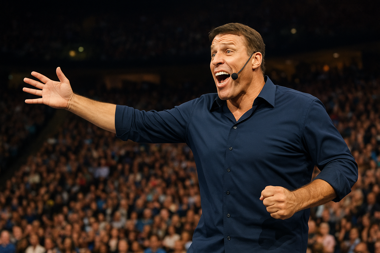 2. Tony Robbins: peak performance for large audiences