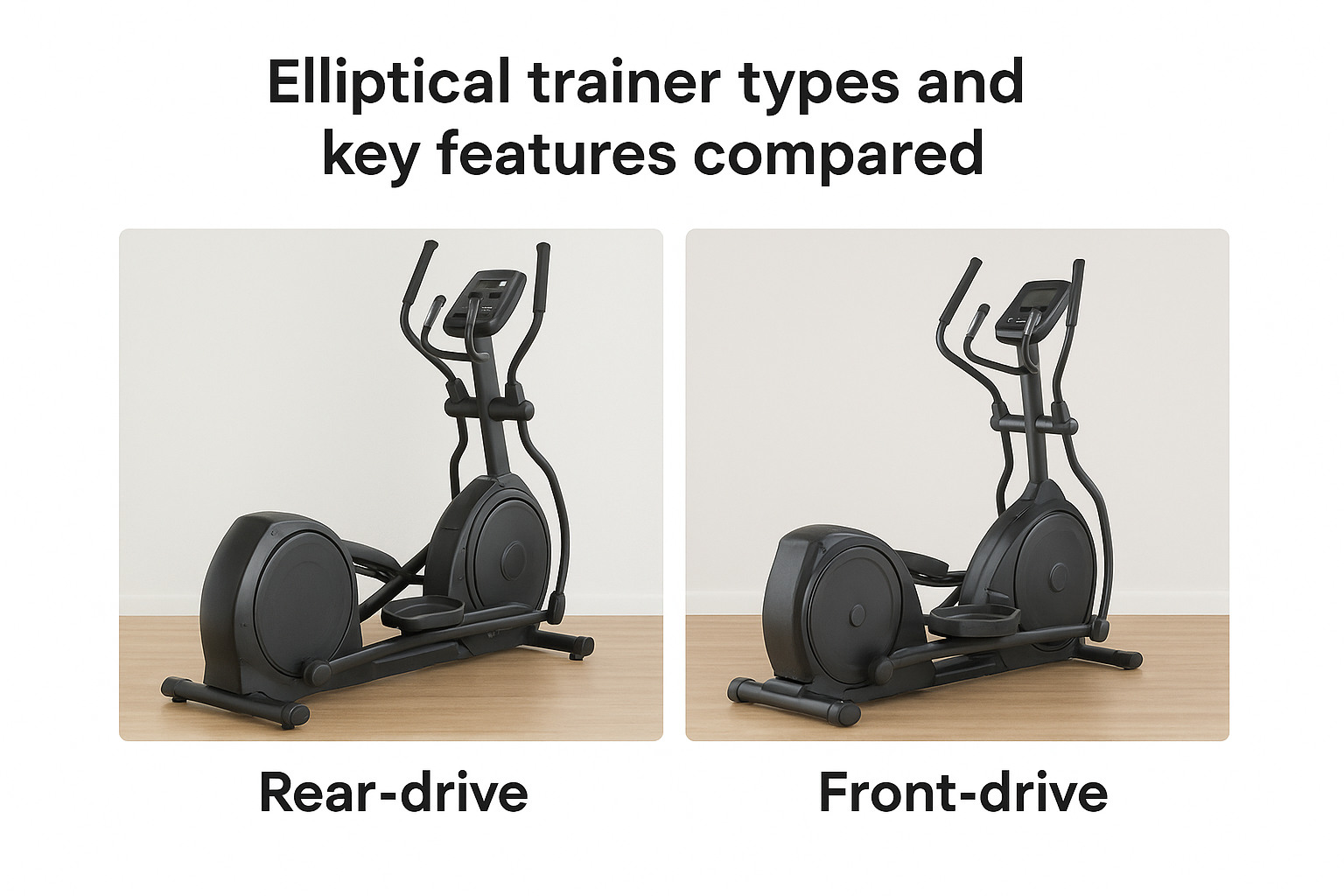 Elliptical trainer types and key features compared