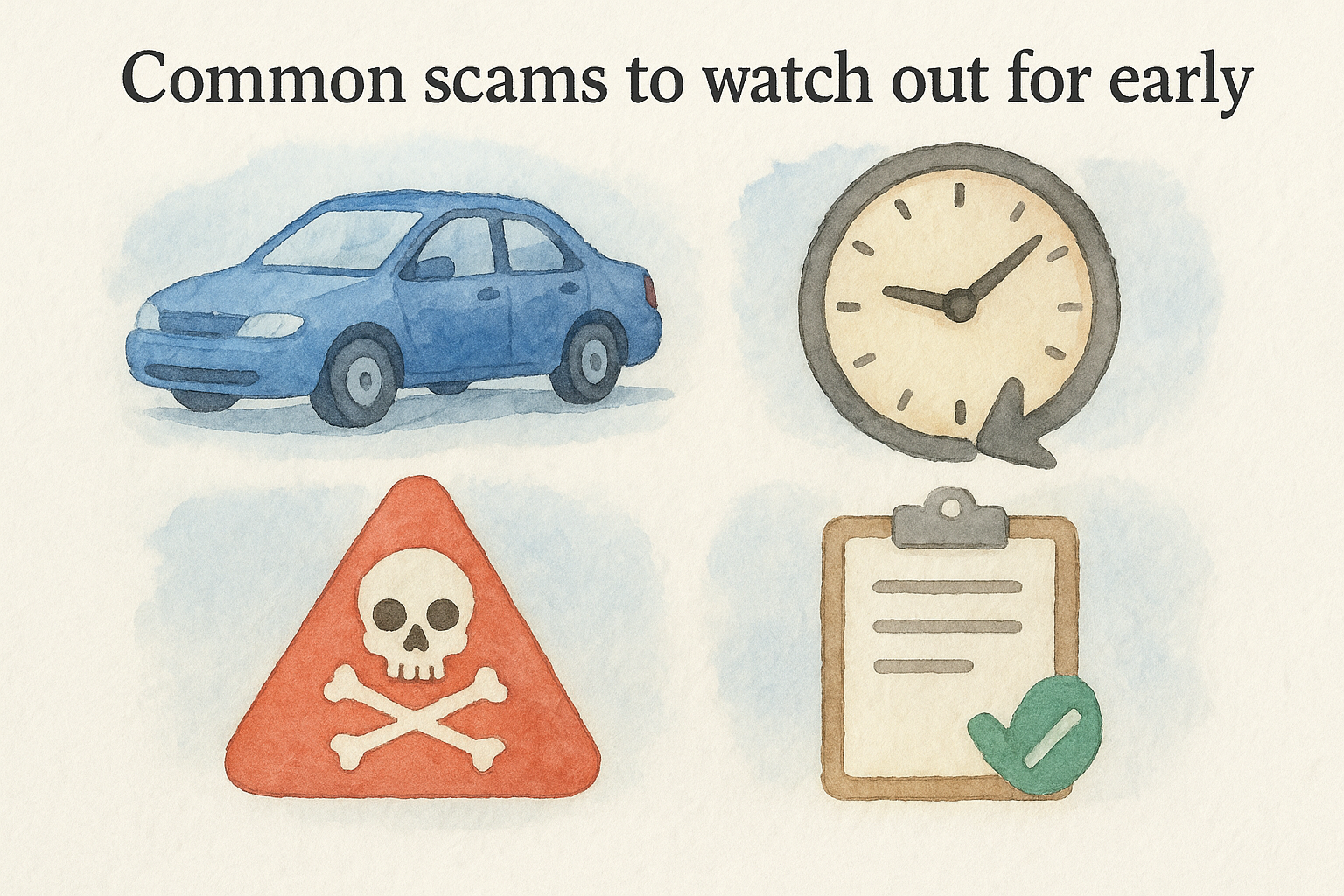 Common scams to watch out for early