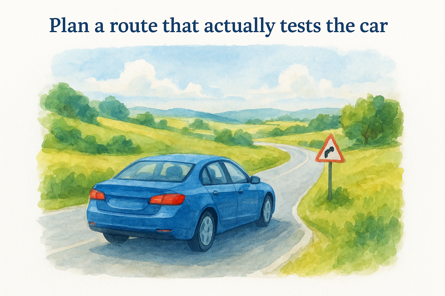 Plan a route that actually tests the car