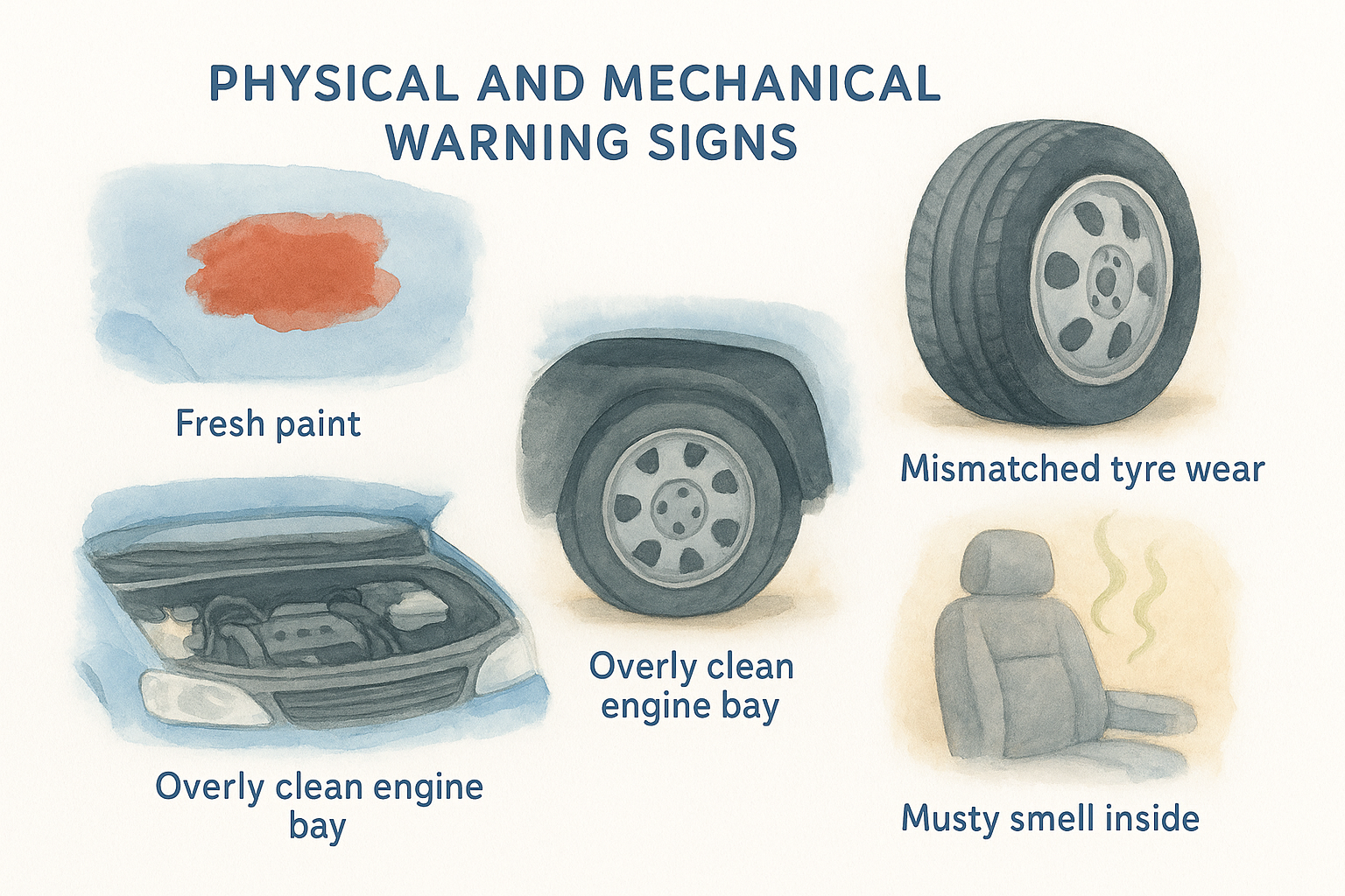 Physical and mechanical warning signs
