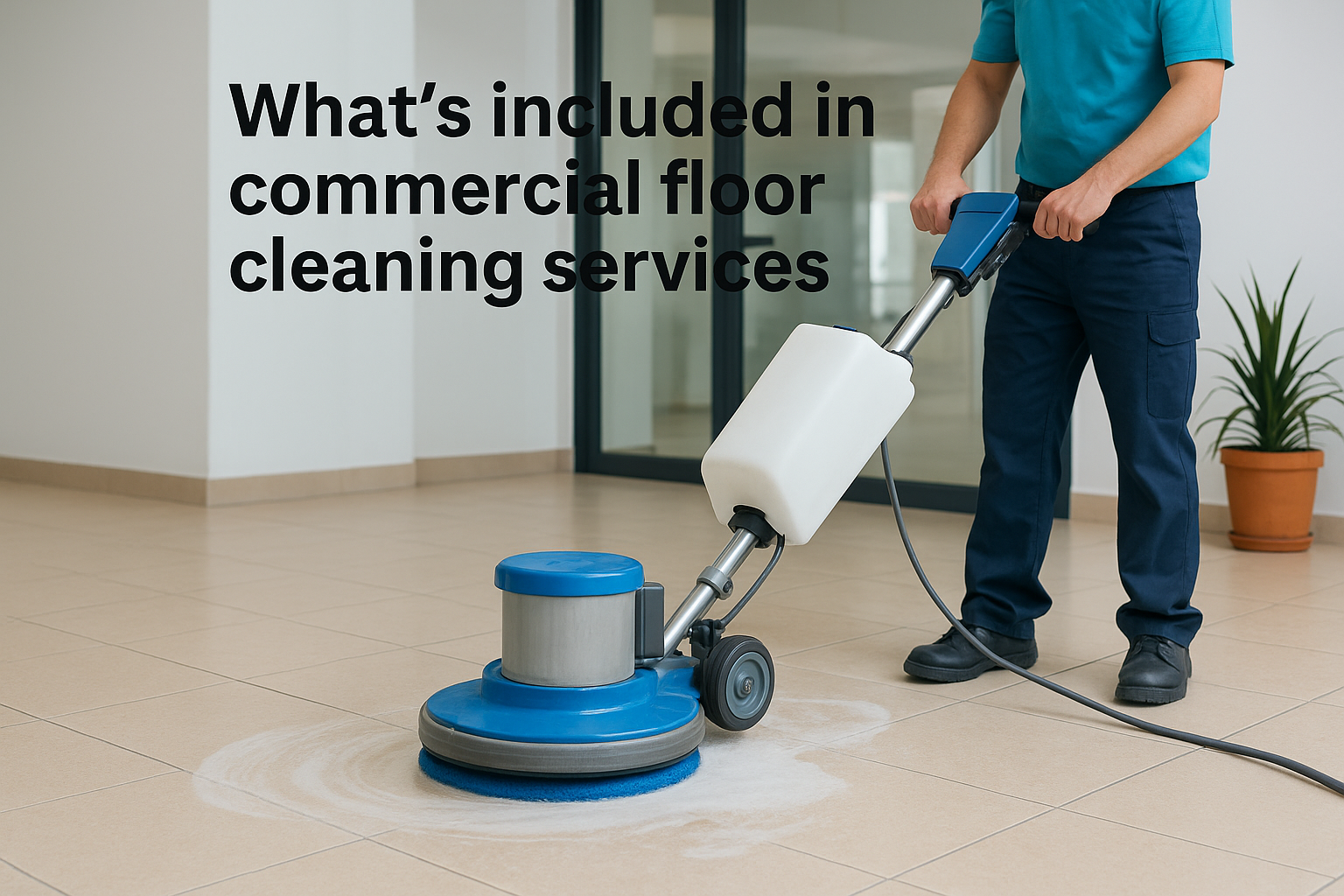 What's included in commercial floor cleaning services