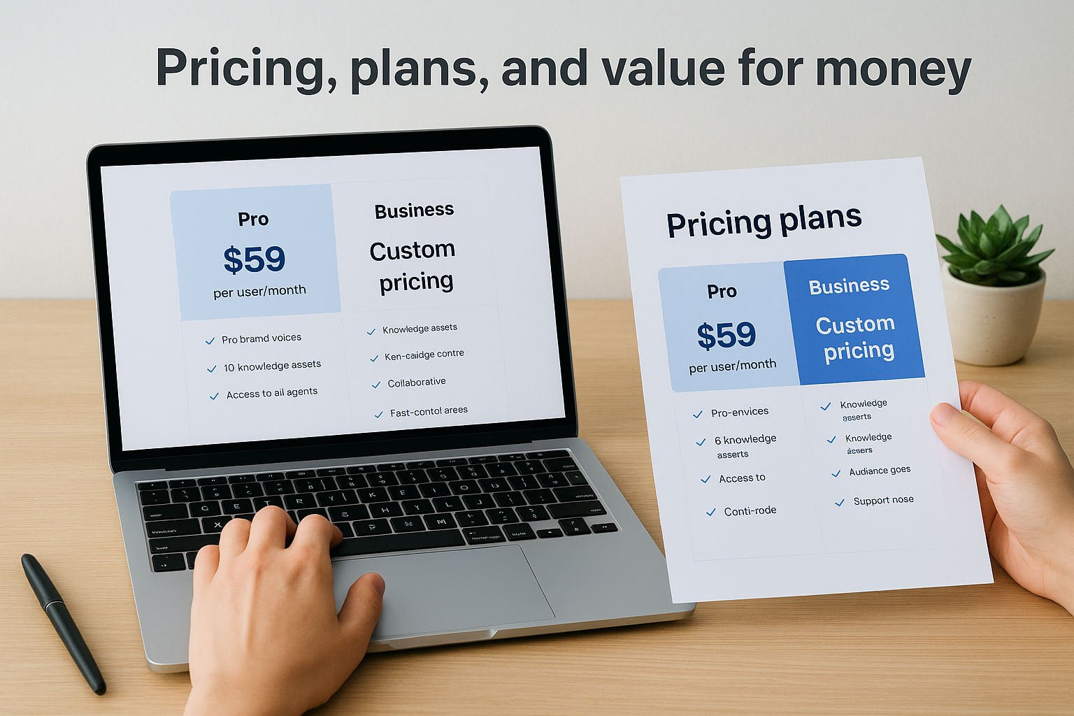Pricing, plans, and value for money