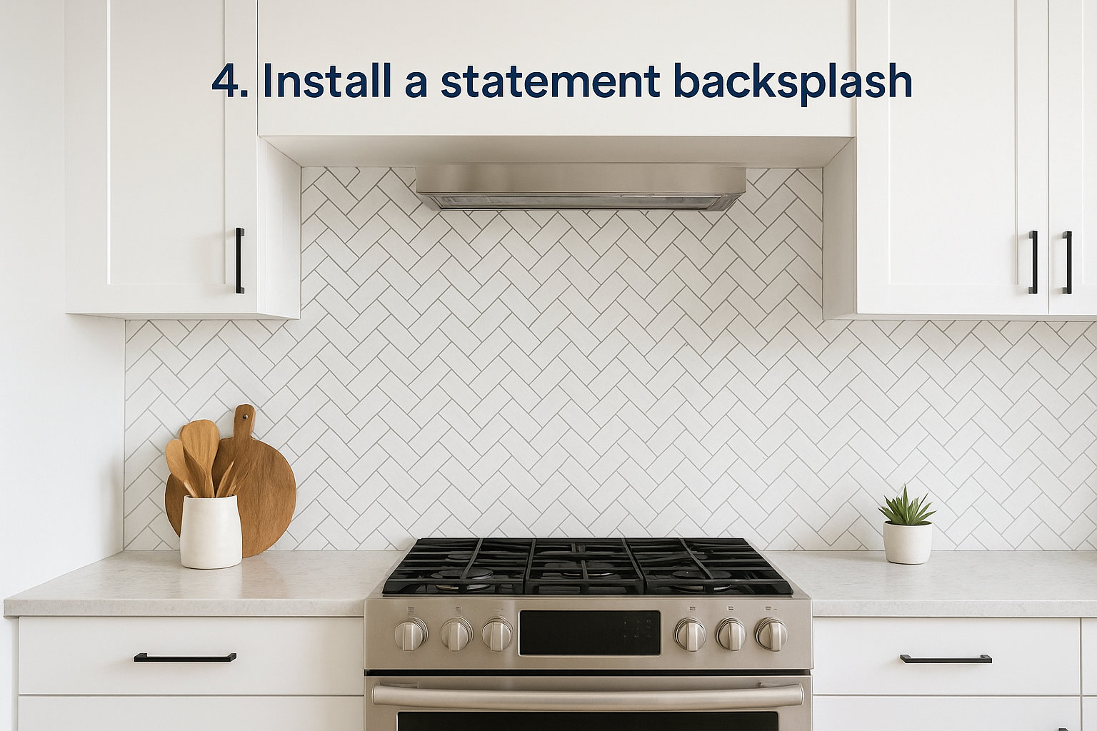 4. Install a statement backsplash