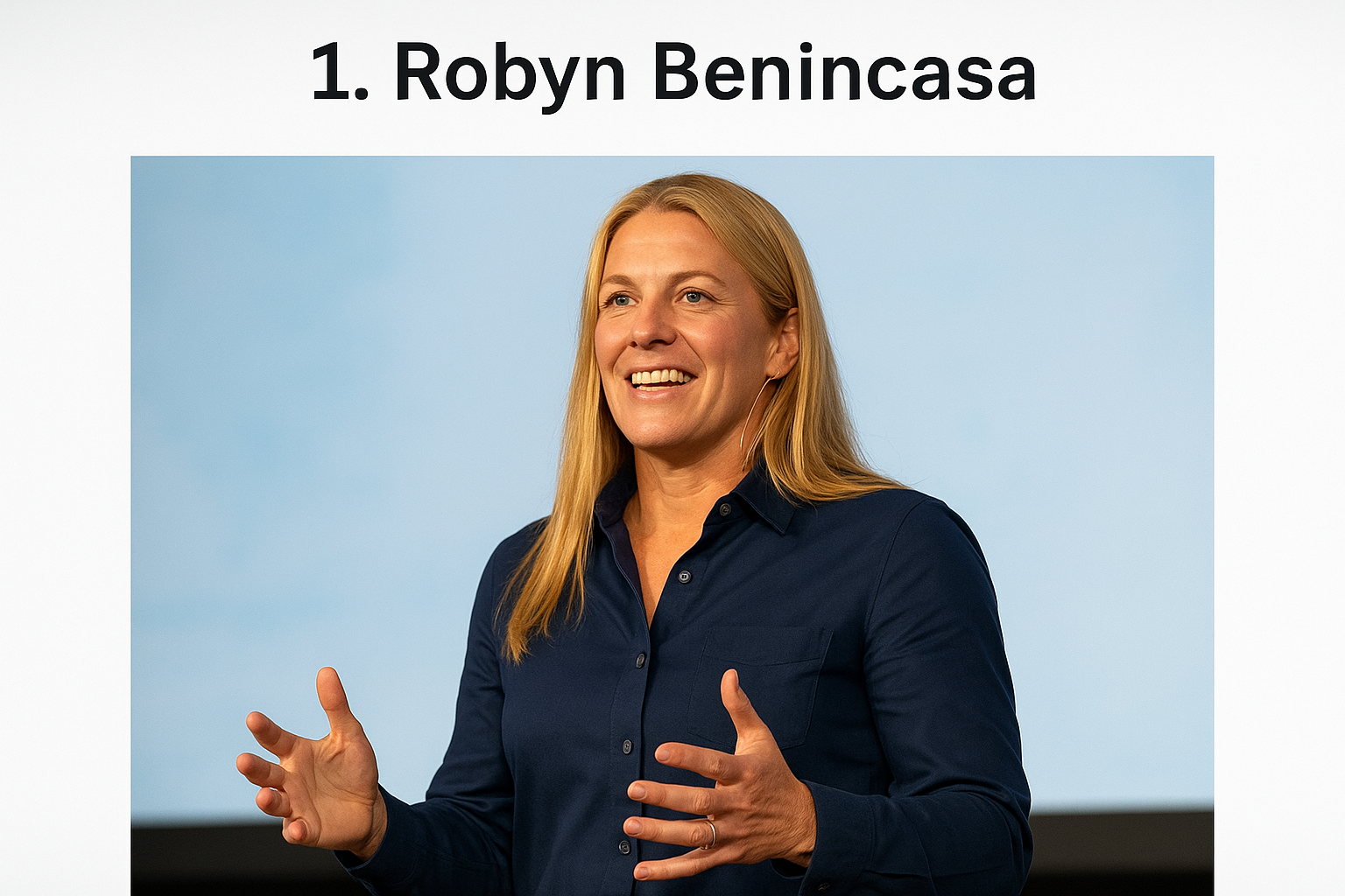 1. Robyn Benincasa