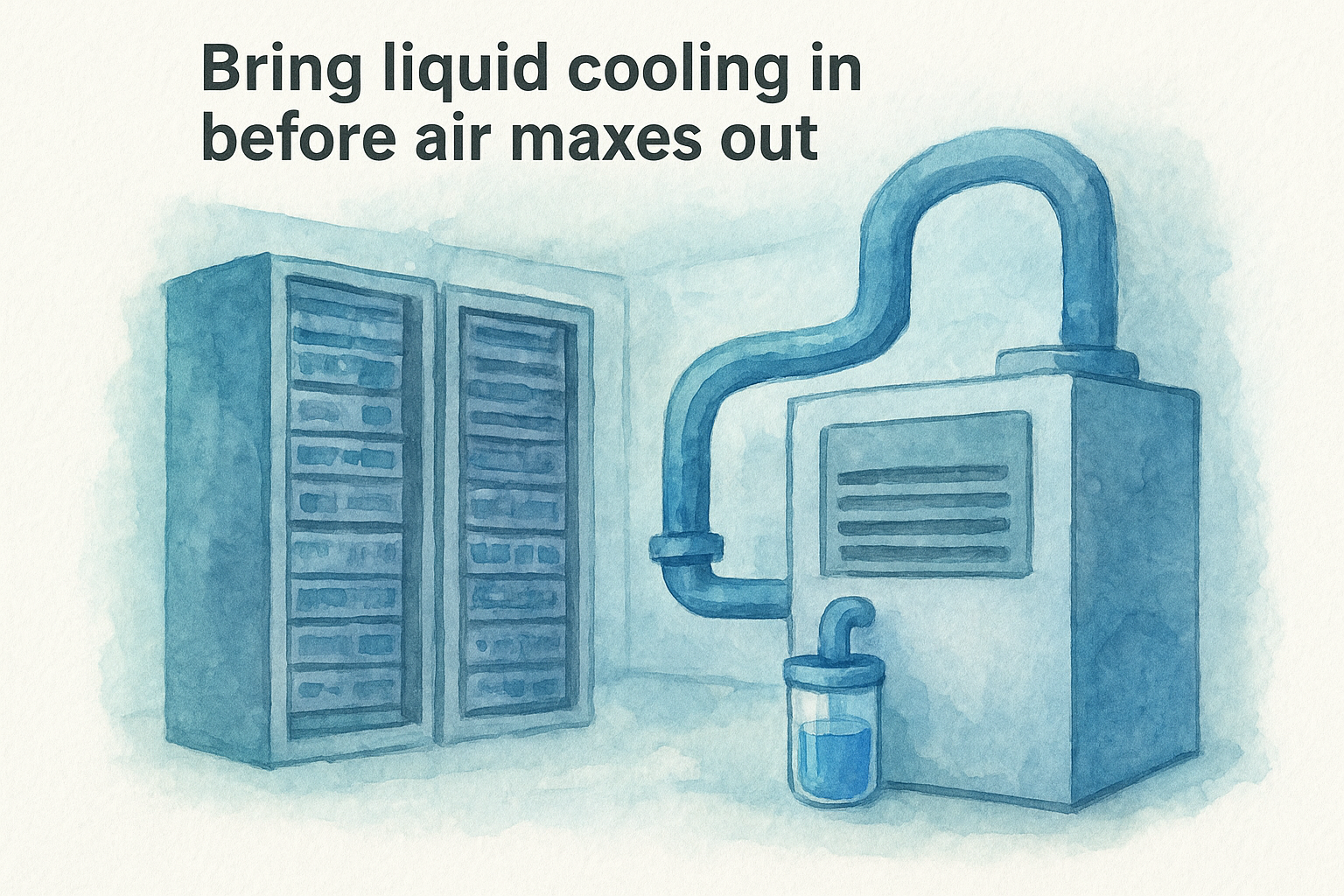 Bring liquid cooling in before air maxes out