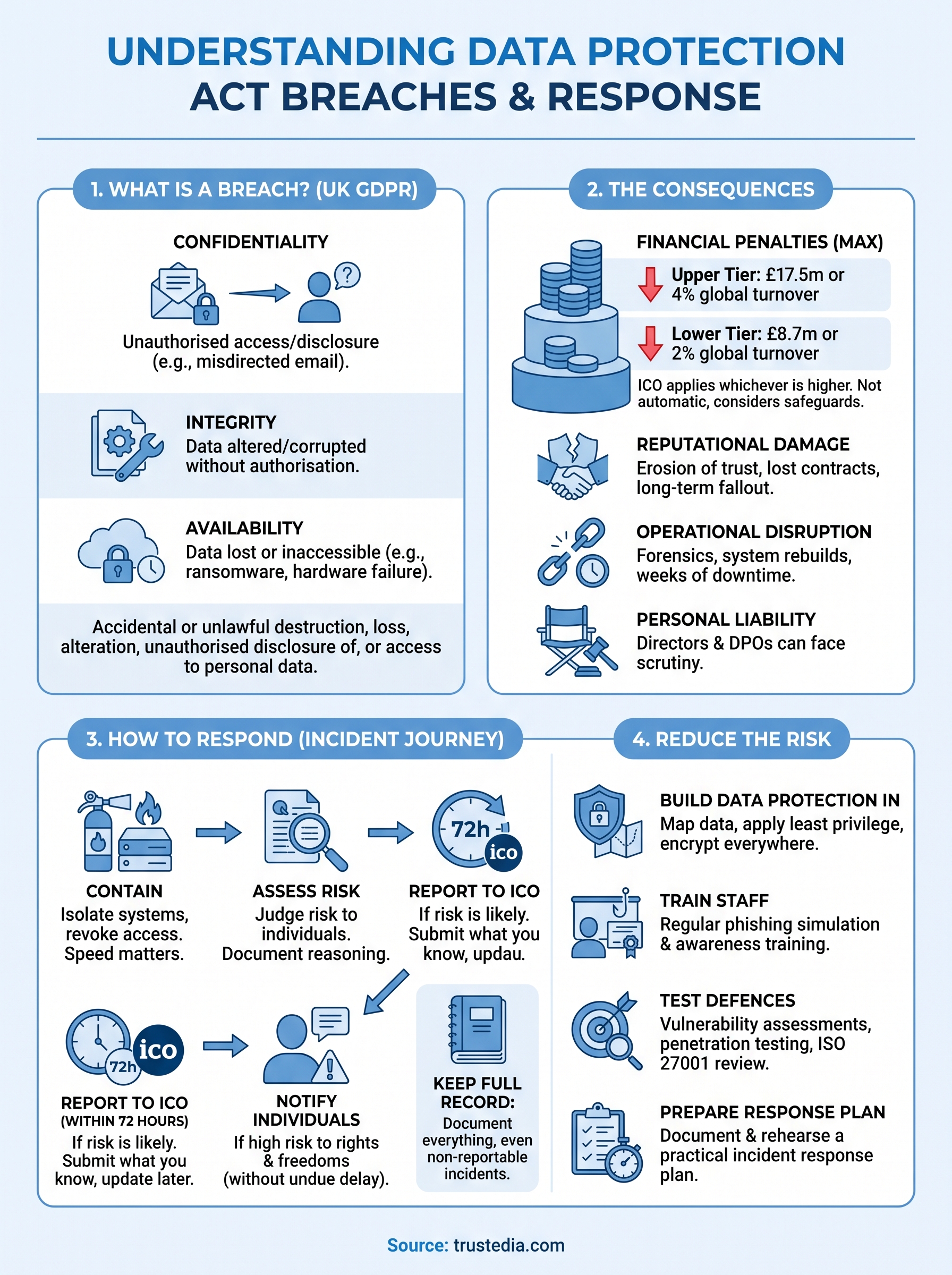 breaching data protection act infographic