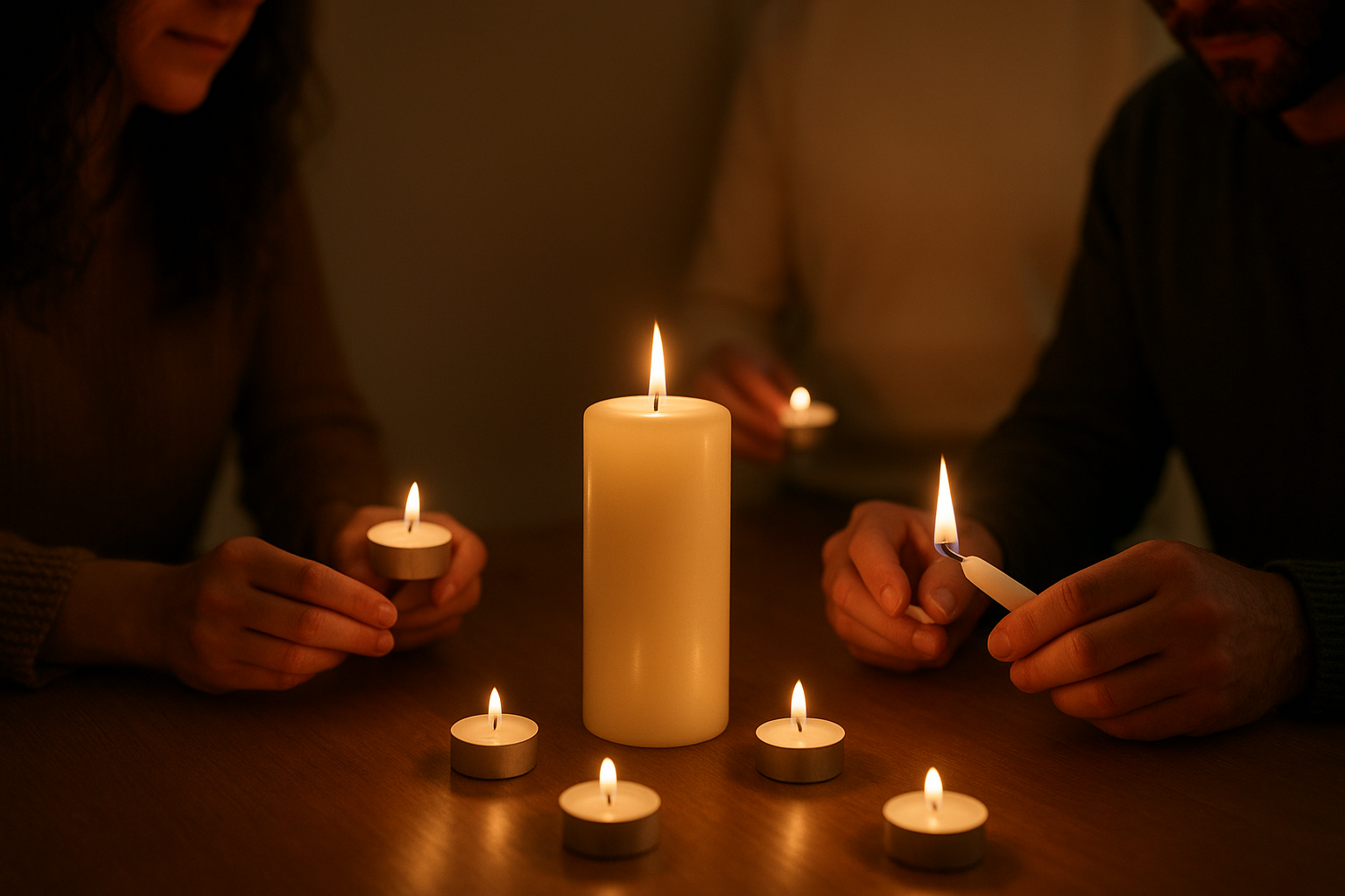 4. Host a candle-lighting ceremony