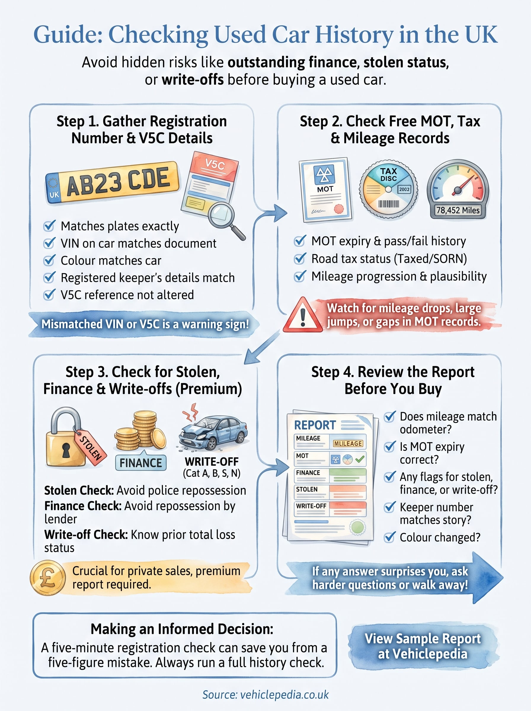 check history of car uk infographic