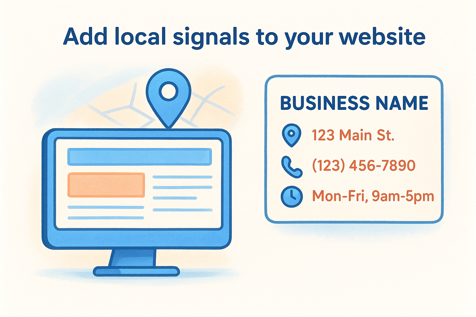 Add local signals to your website