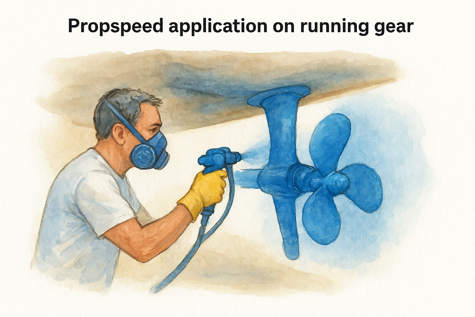 Propspeed application on running gear