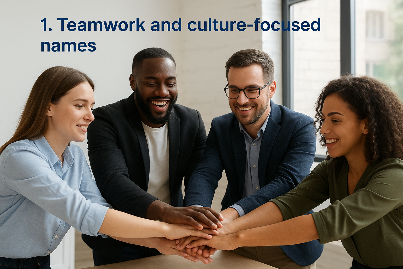 1. Teamwork and culture-focused names
