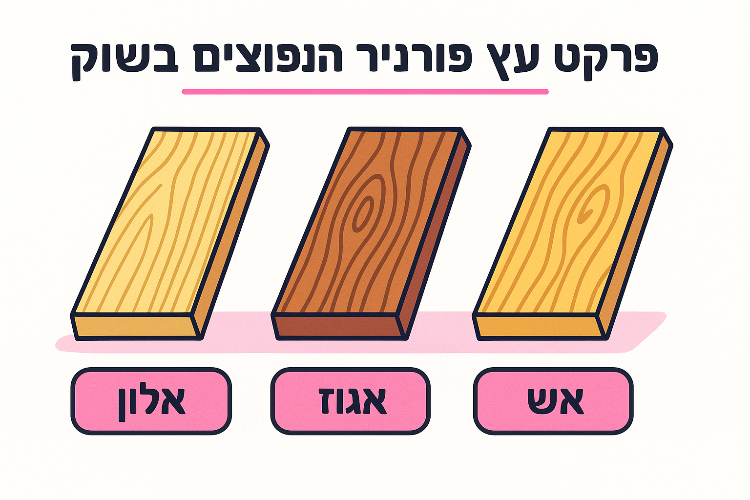 סוגי פרקט עץ פורניר הנפוצים בשוק