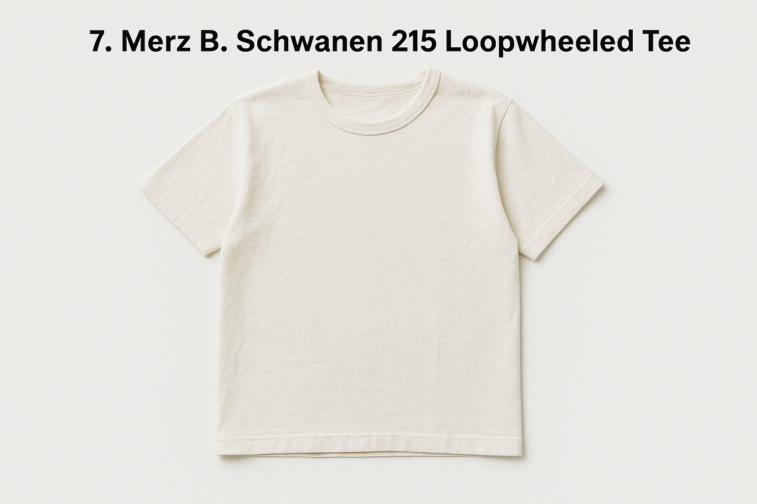 7. Merz B. Schwanen 215 Loopwheeled Tee