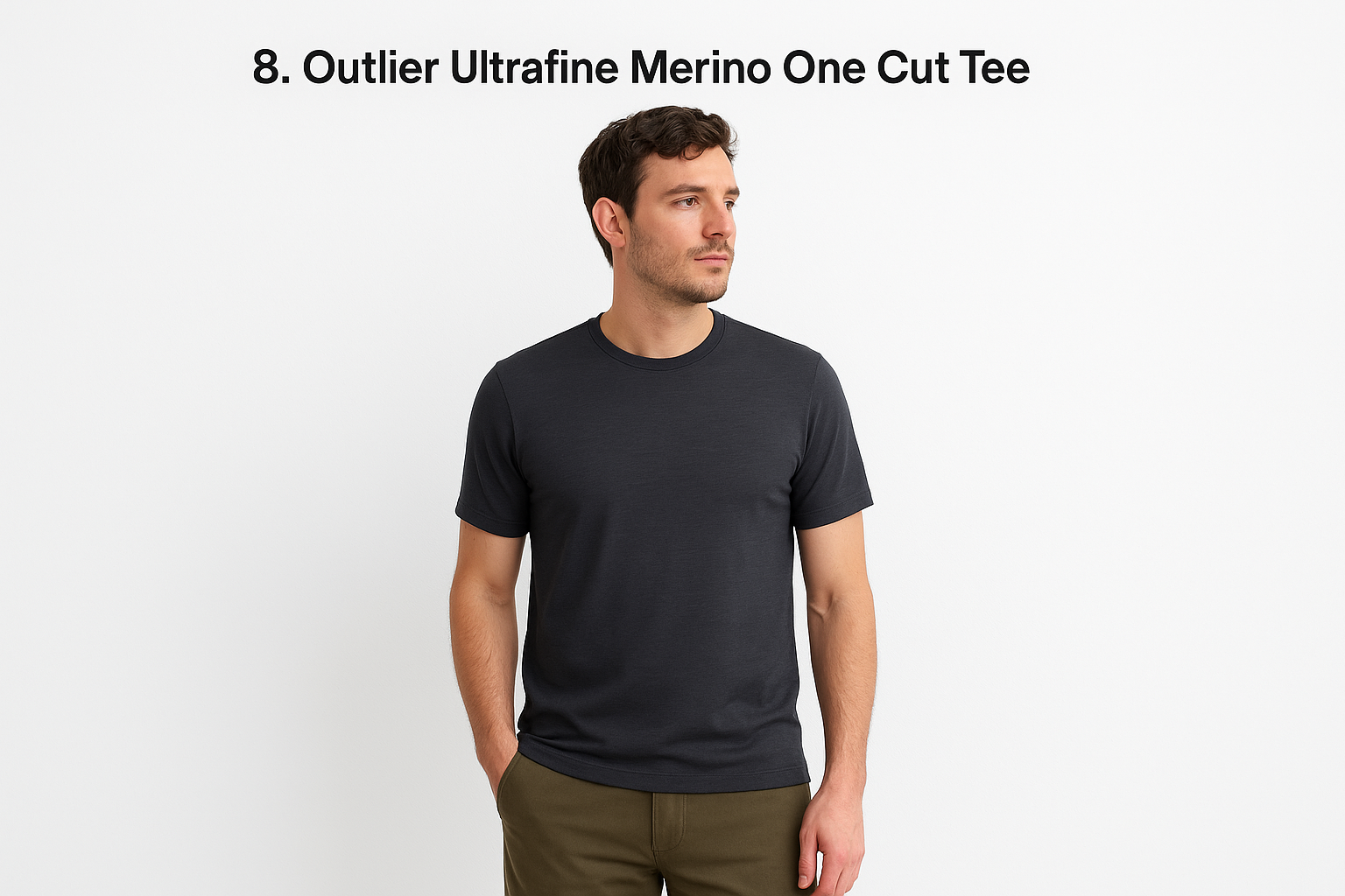 8. Outlier Ultrafine Merino One Cut Tee