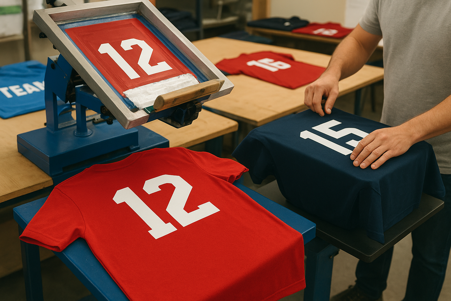 5. Sports team and event t-shirt printers