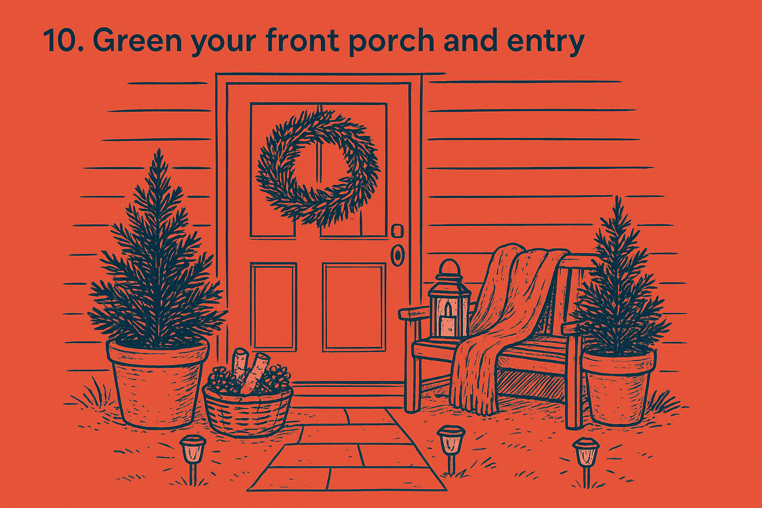 10. Green your front porch and entry