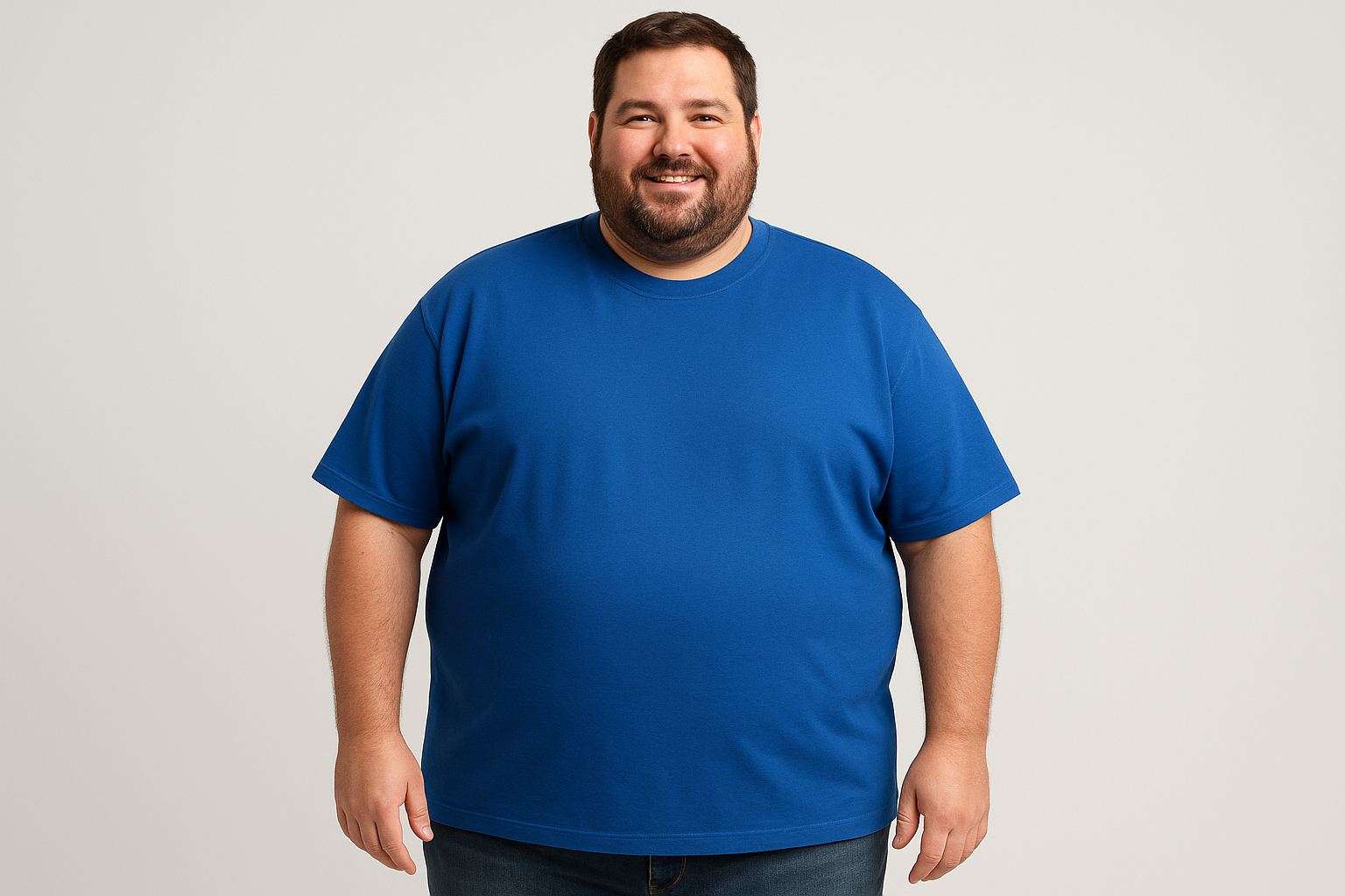 3. Strongsize big and tall crewneck tee