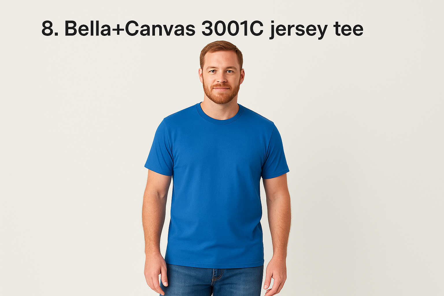 8. Bella+Canvas 3001C jersey tee