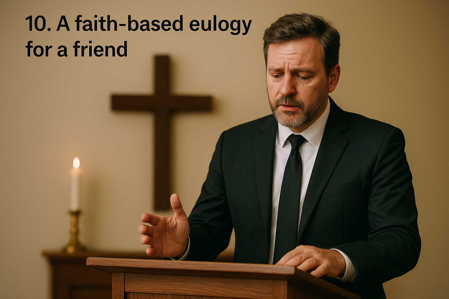 10. A faith-based eulogy for a friend