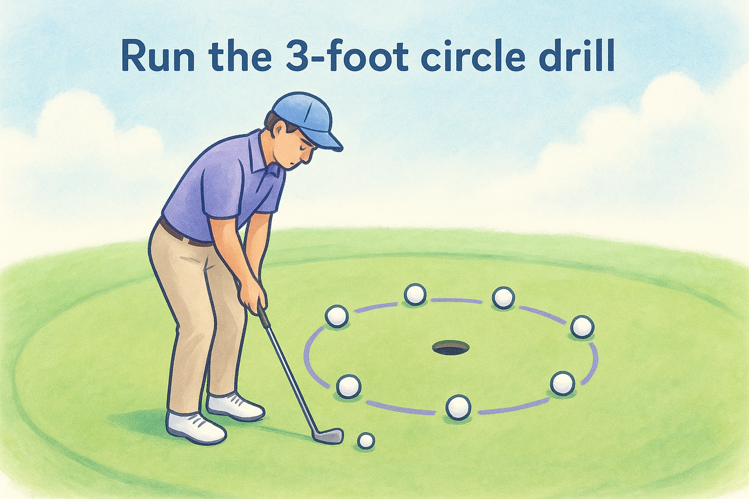 Run the 3-foot circle drill