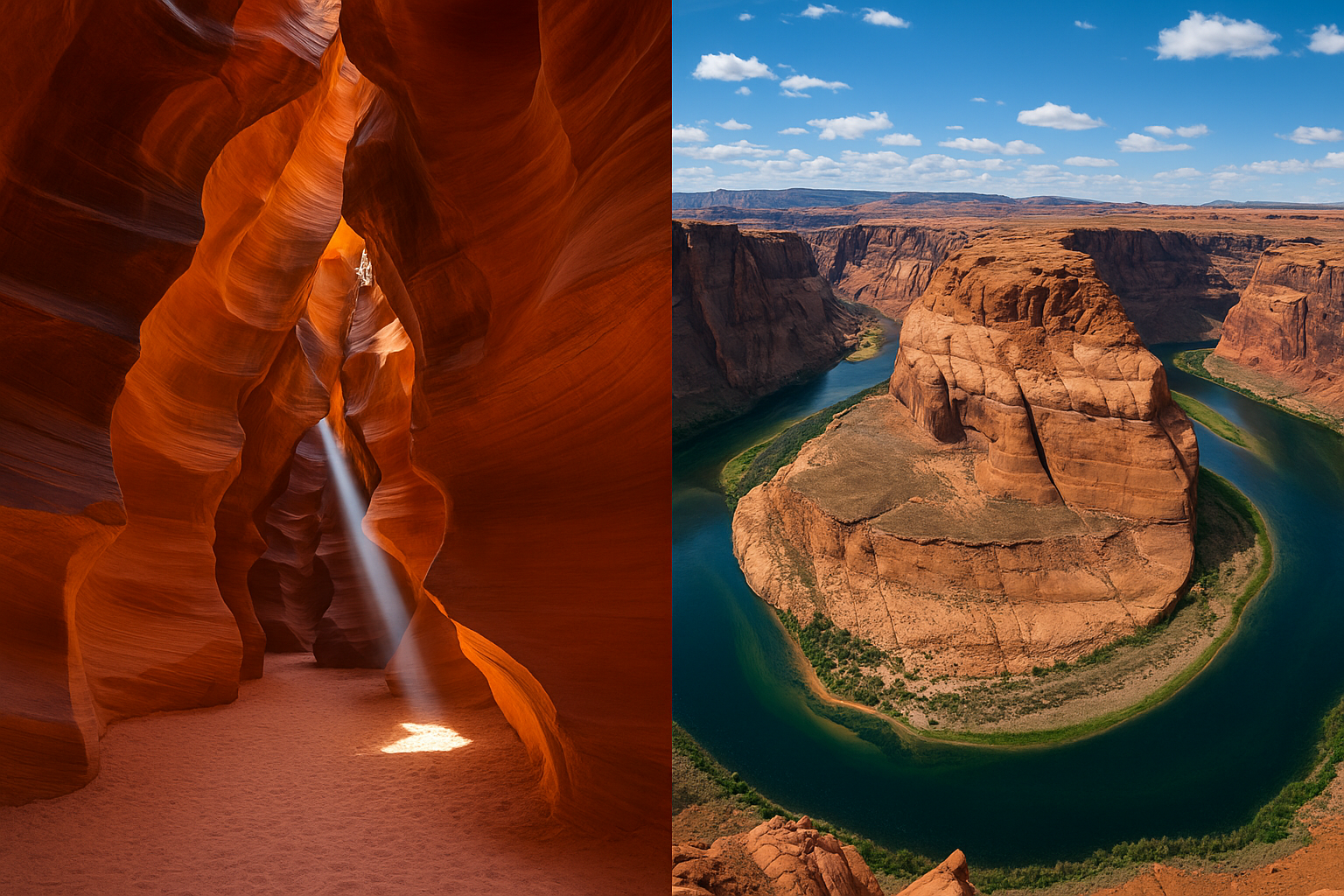 4. Antelope Canyon and Horseshoe Bend