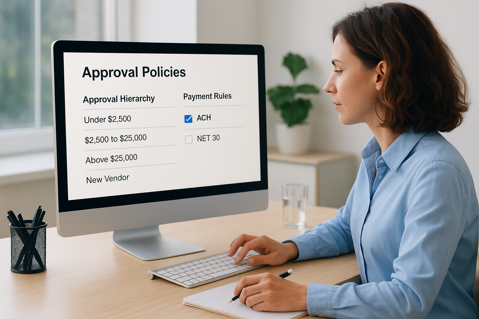 Step 4. Configure approval workflows and payment rules