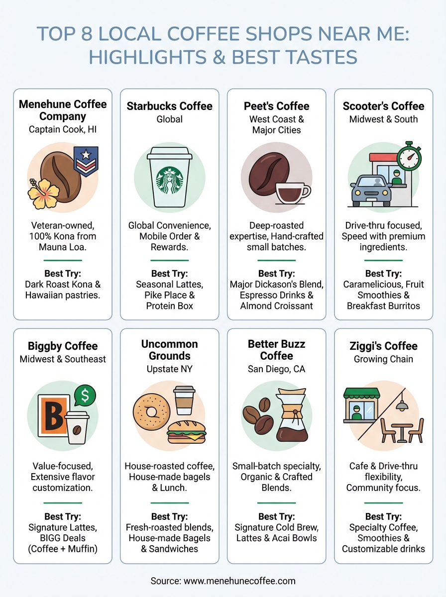 local coffee shop near me infographic