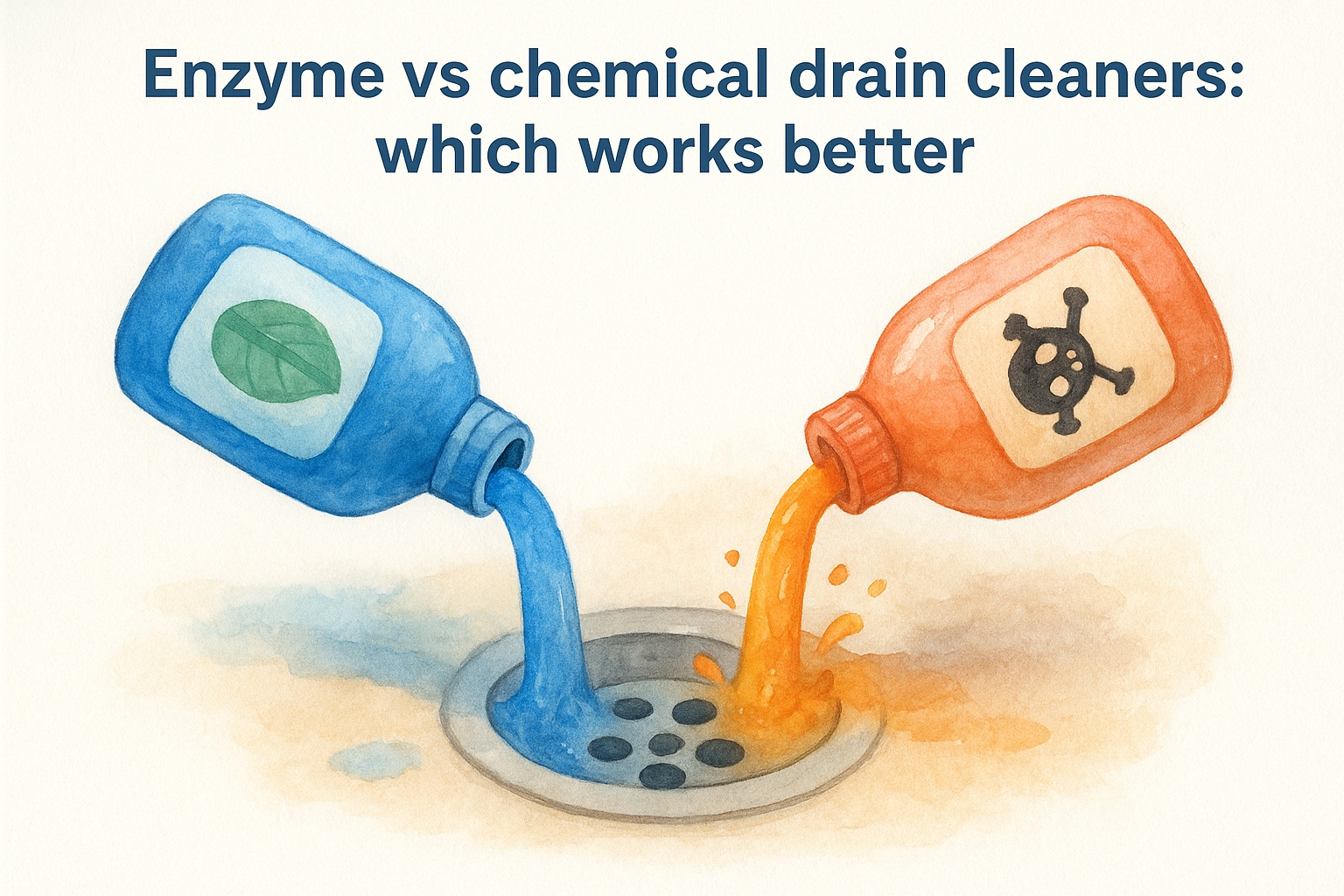 Enzyme vs chemical drain cleaners: which works better
