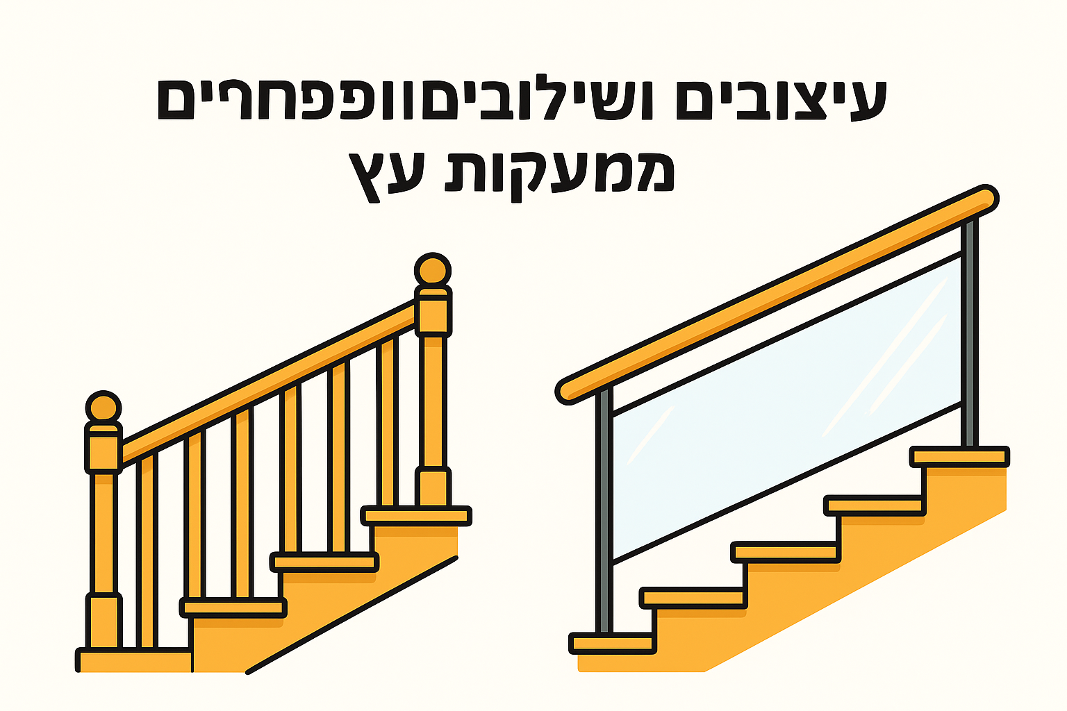 עיצובים ושילובים פופולריים למעקות עץ