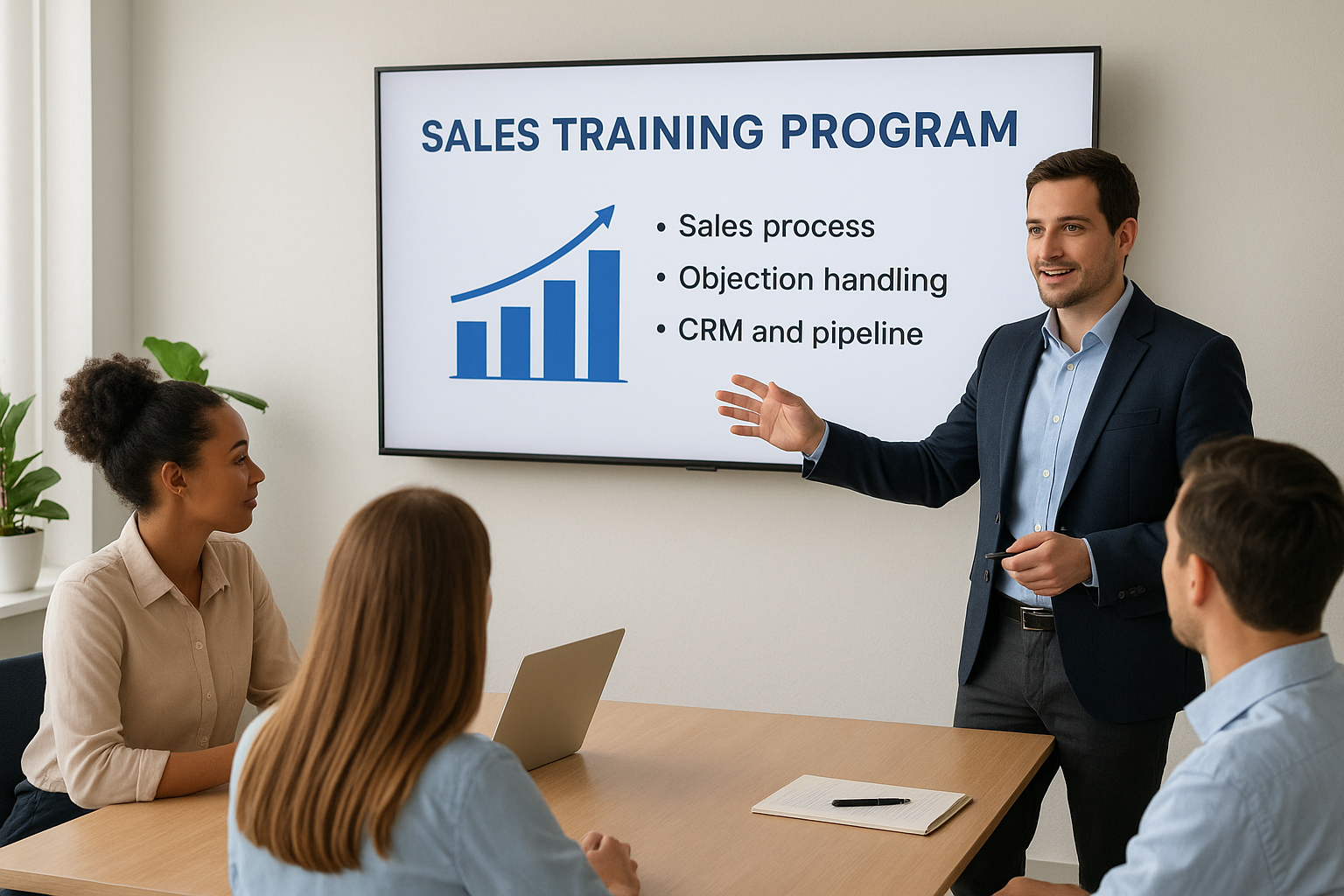 8. Sales training program to boost conversion rates