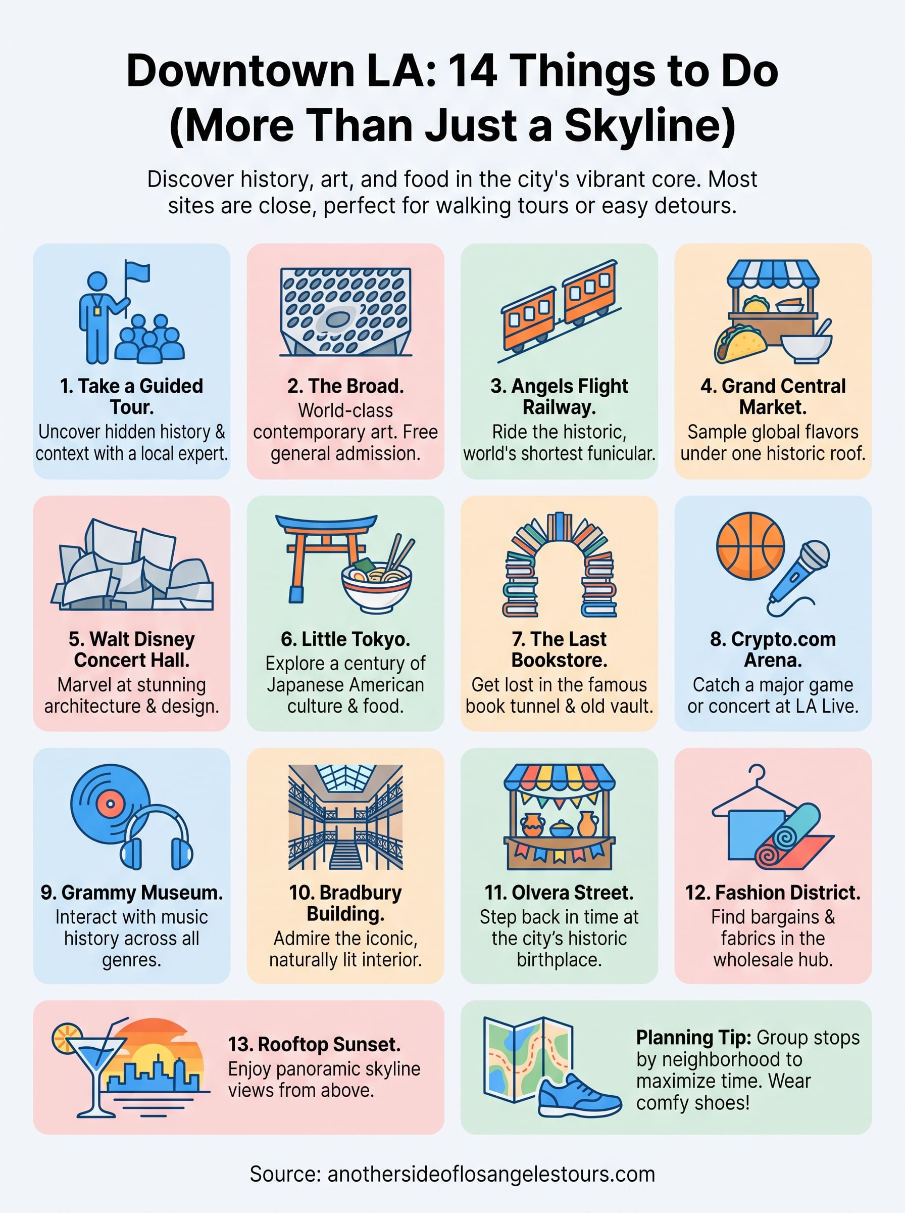 things to do in downtown los angeles ca infographic