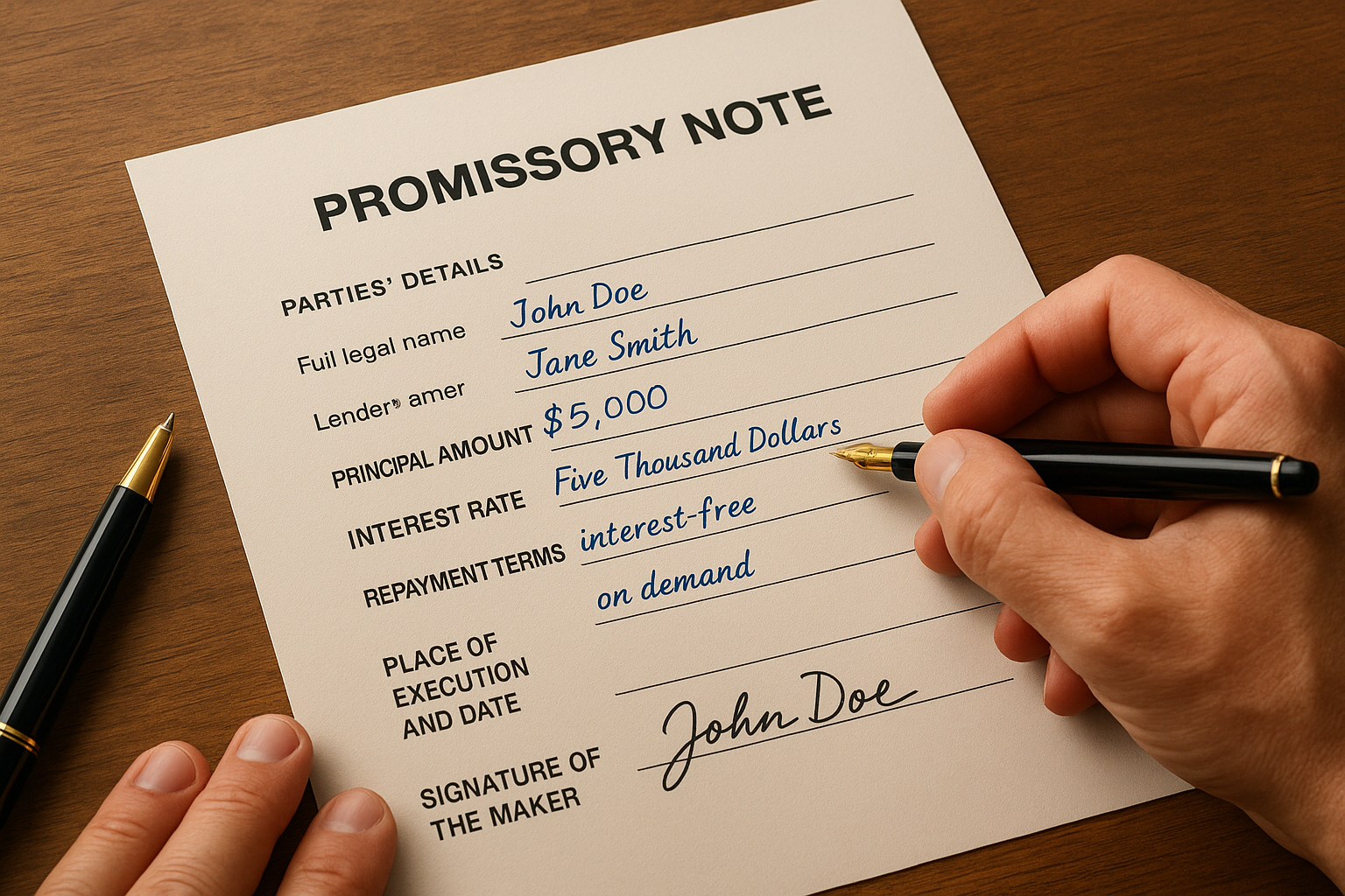 Promissory Note Format: Sample and How to Draft One