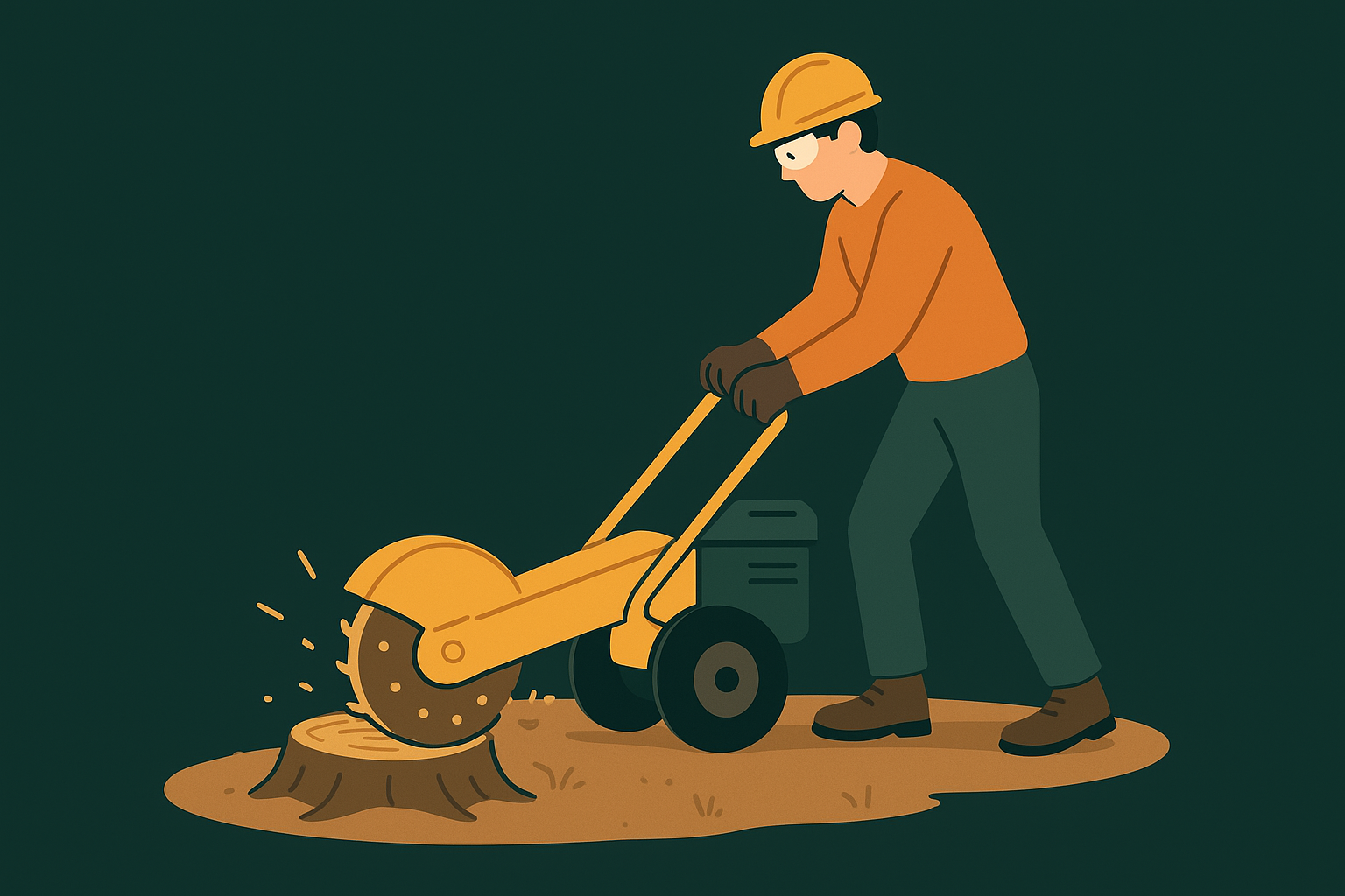 Step 4. Grind the stump or hire a professional