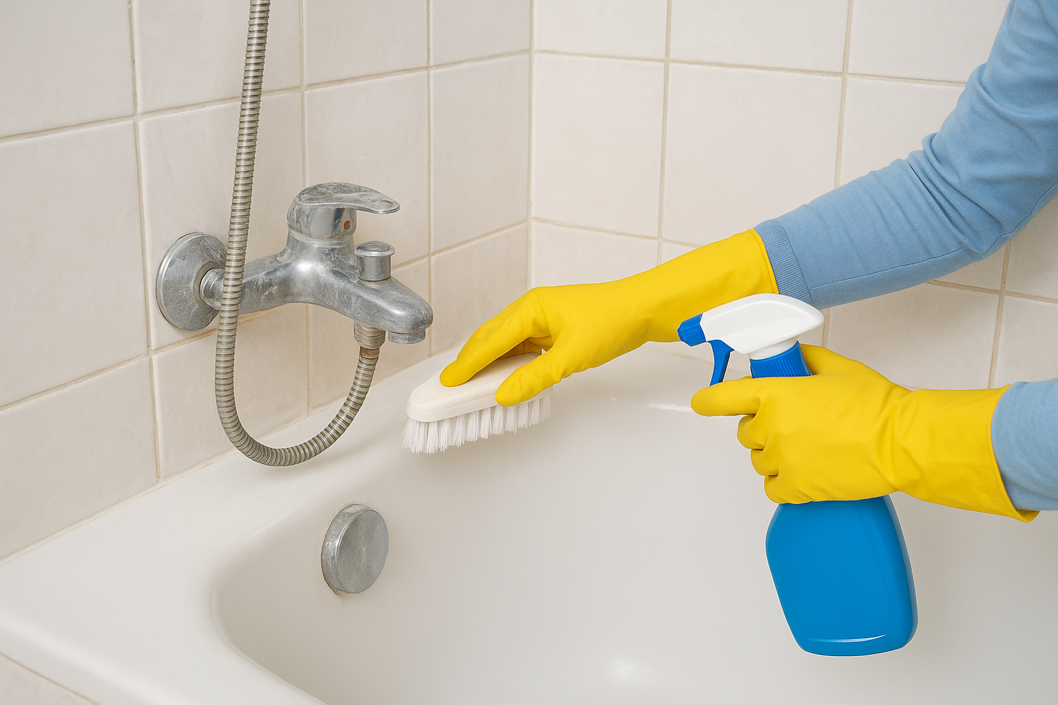 Step 3. Deep clean the bathrooms