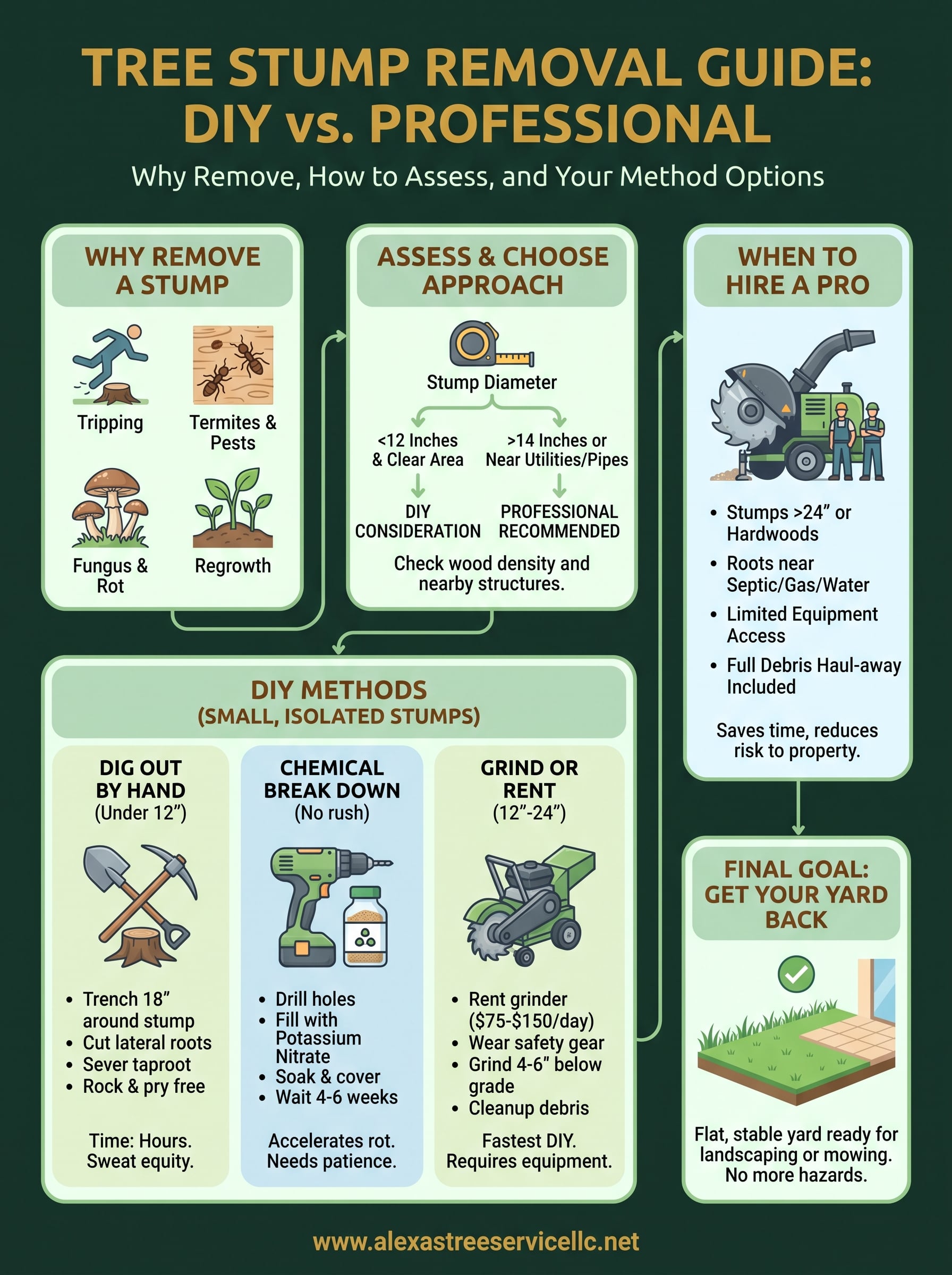 tree removal stump infographic