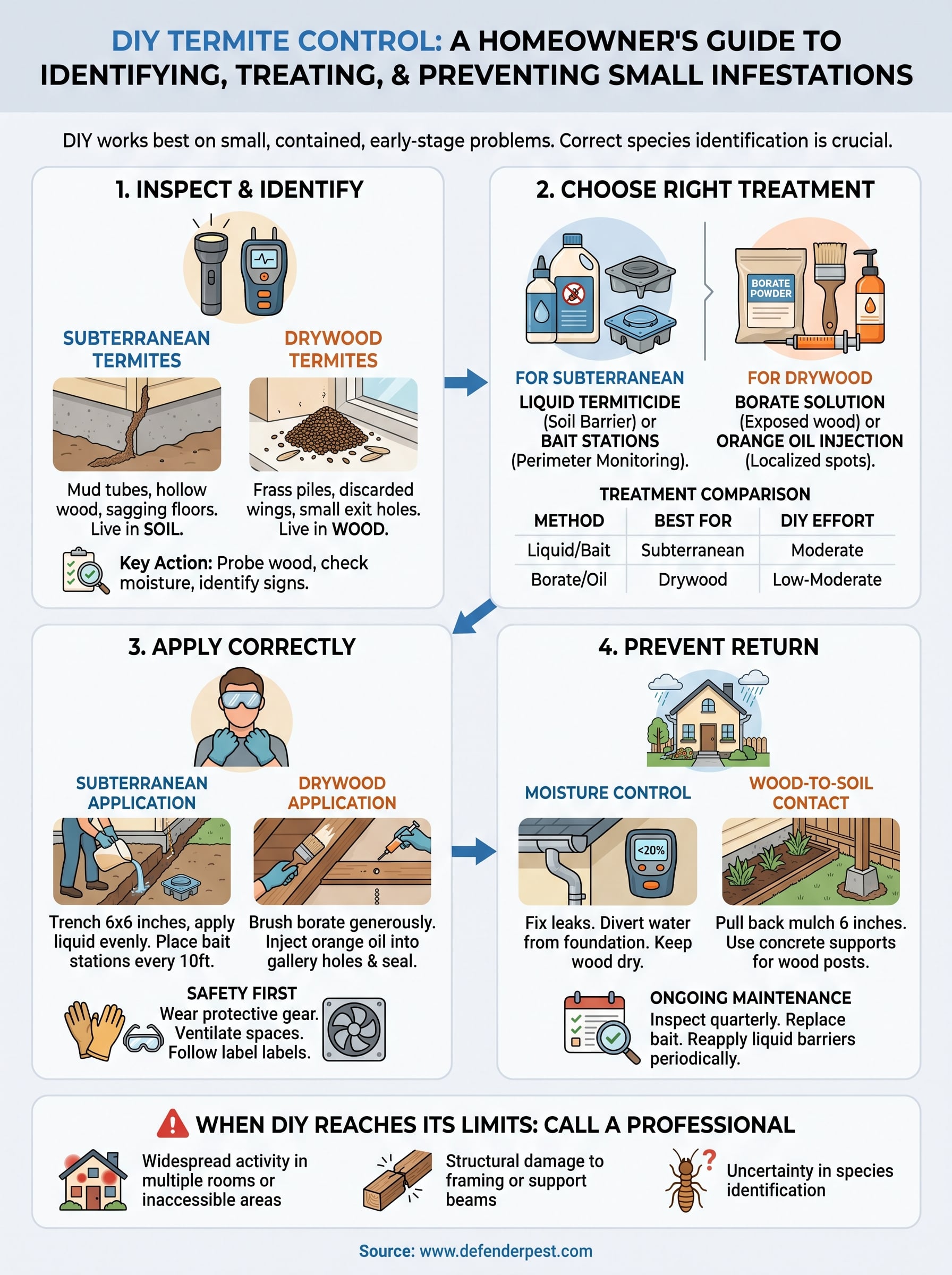 termite control diy infographic