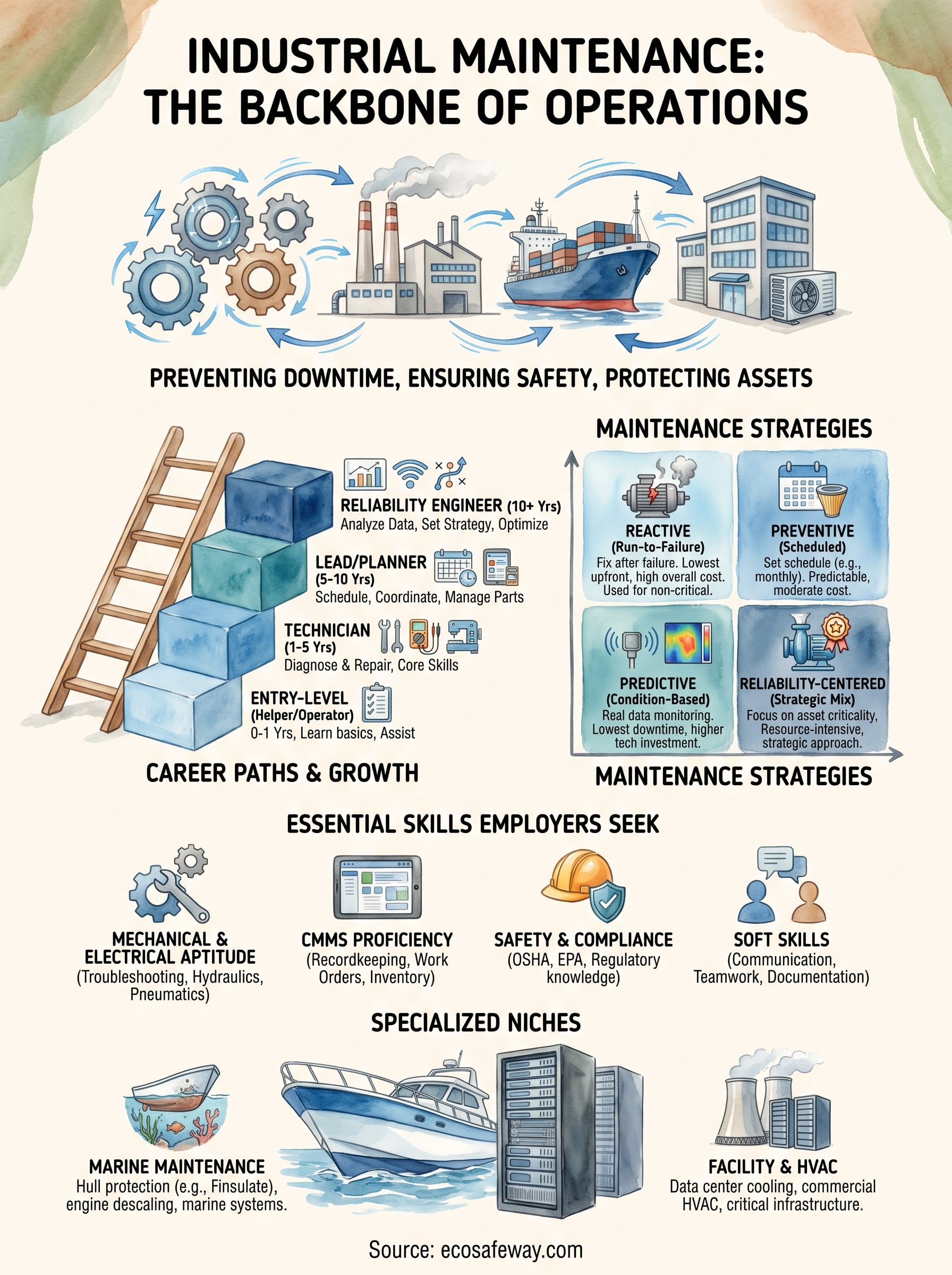 industrial maintenance infographic
