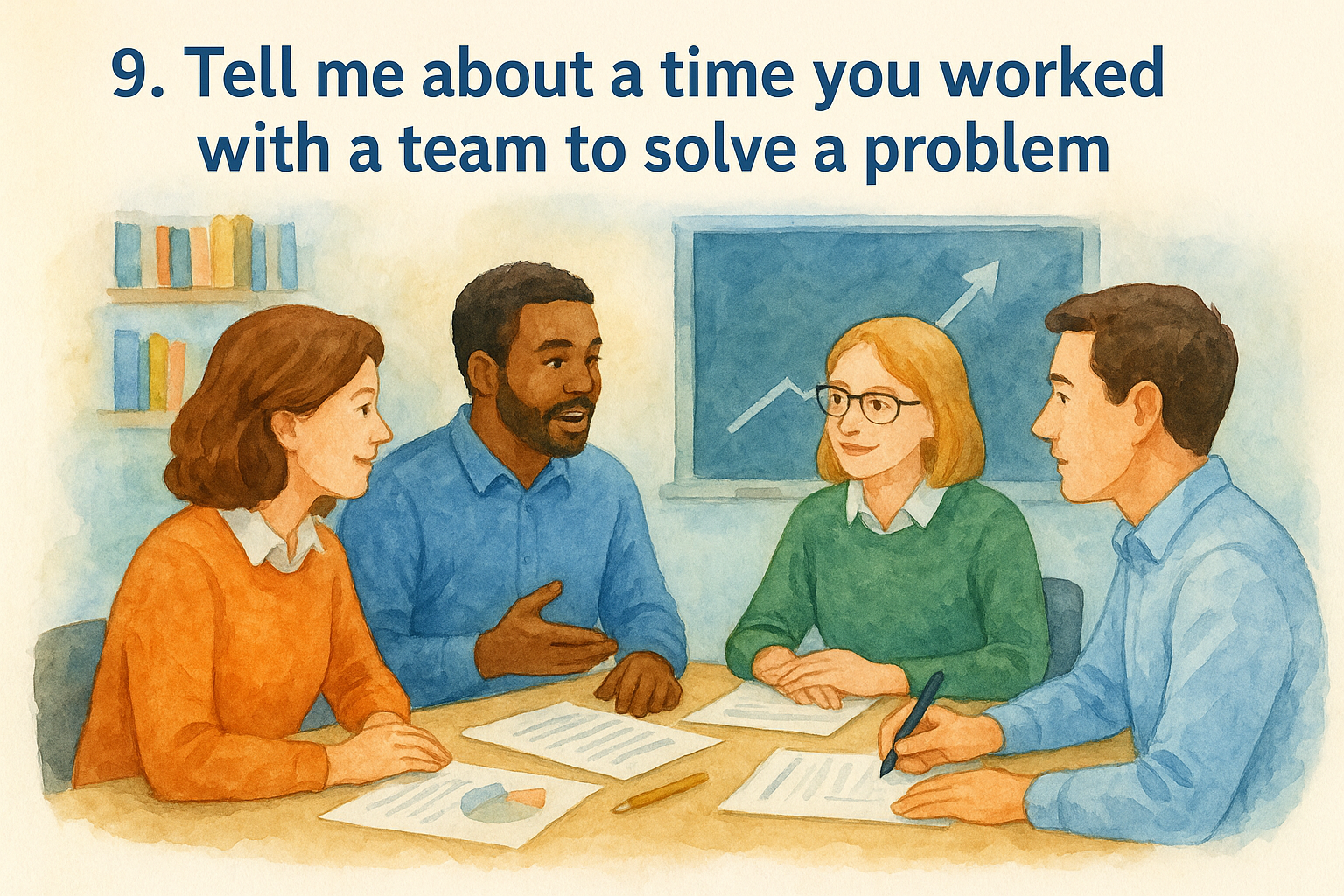 9. Tell me about a time you worked with a team to solve a problem