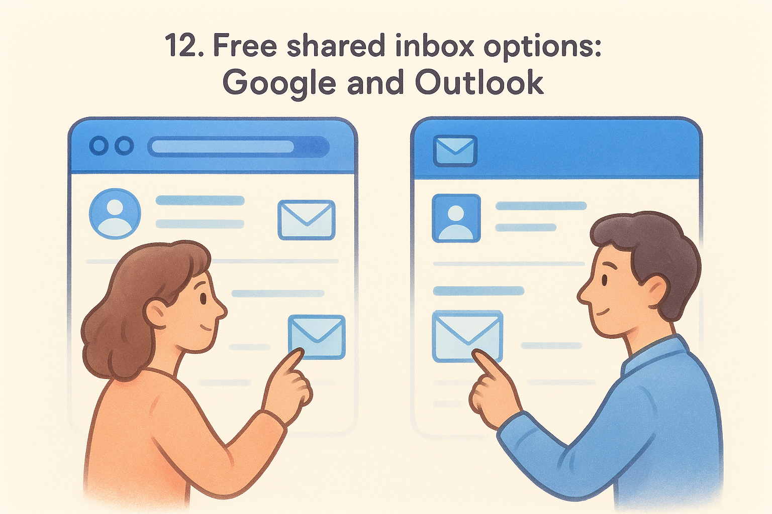 12. Free shared inbox options: Google and Outlook