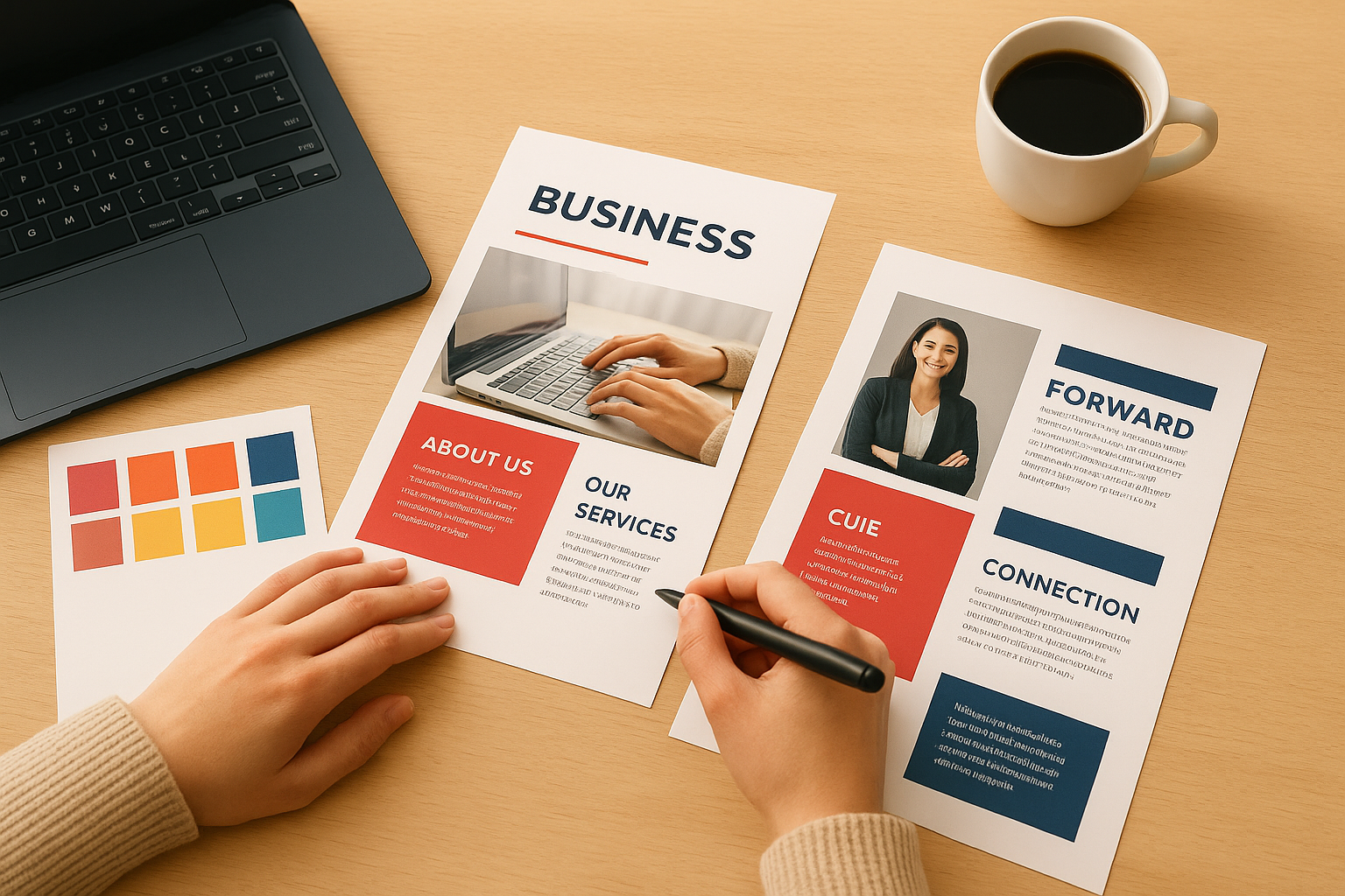 Template library and custom design flexibility