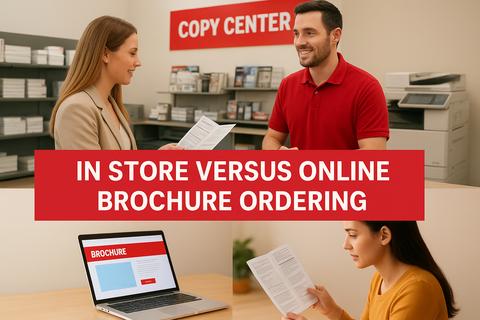 In store versus online brochure ordering