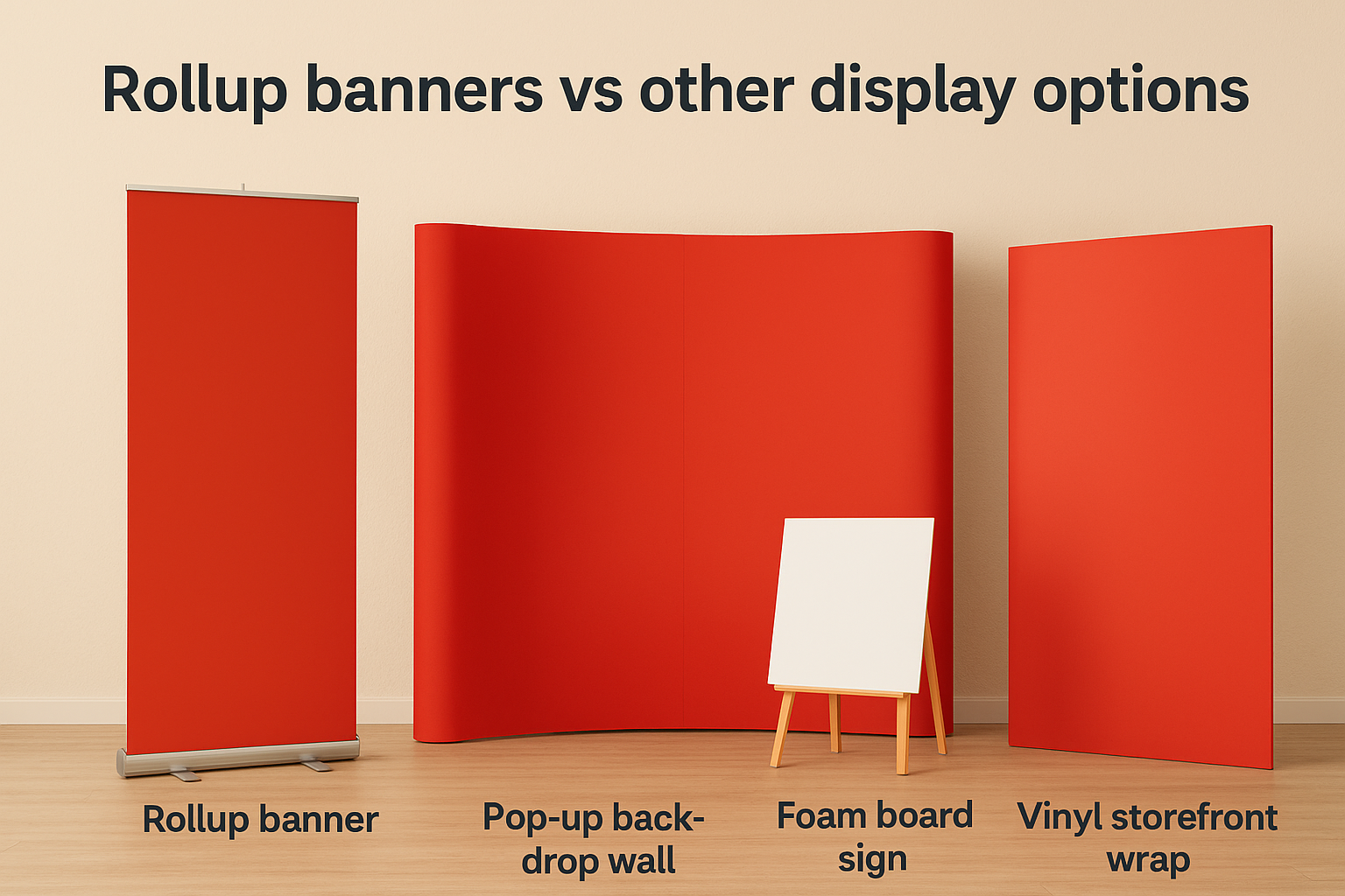 Rollup banners vs other display options